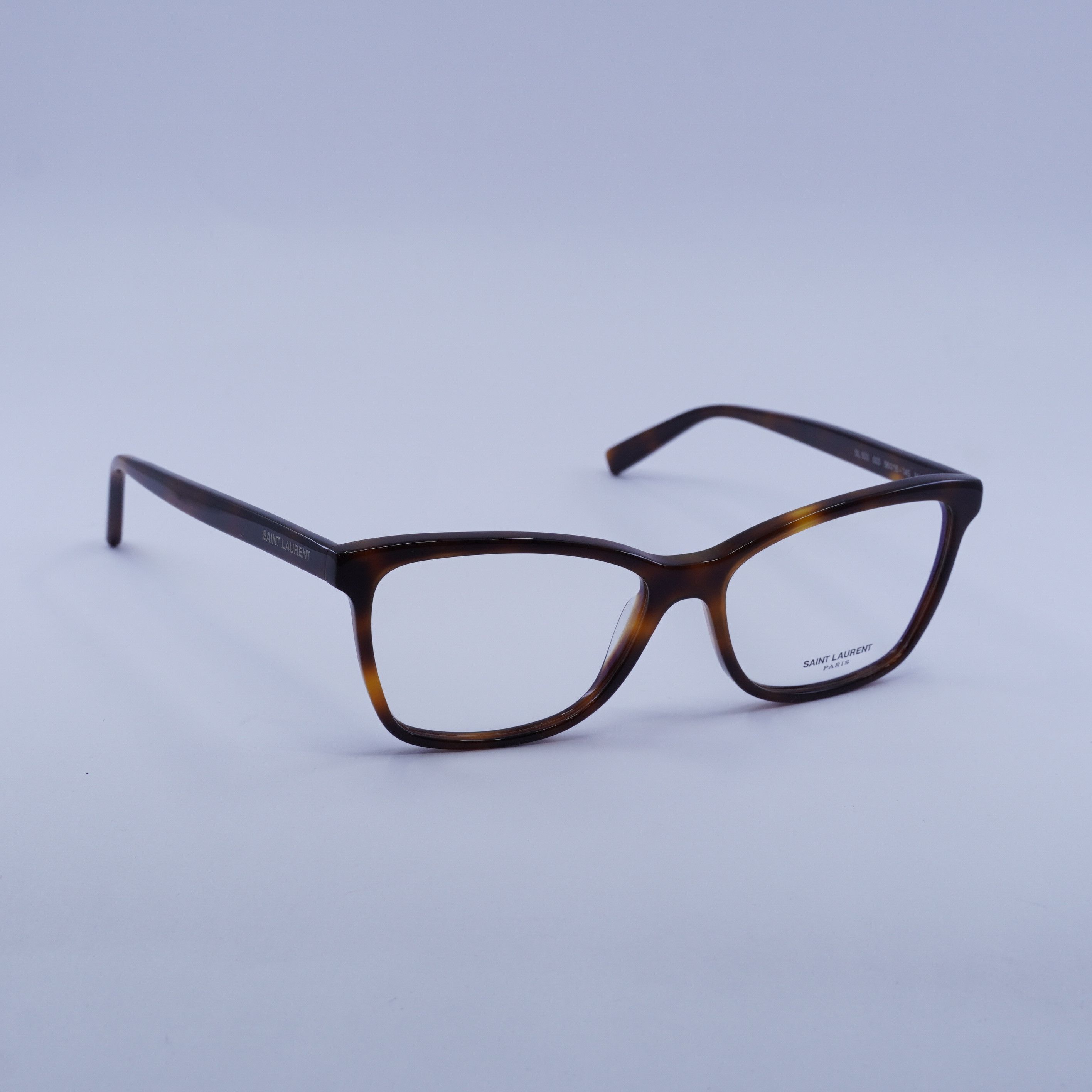 Saint Laurent Paris Saint Laurent SL503 003 Eyeglasses Havana 56mm Cat Eye Frame Size ONE SIZE - 5 Thumbnail
