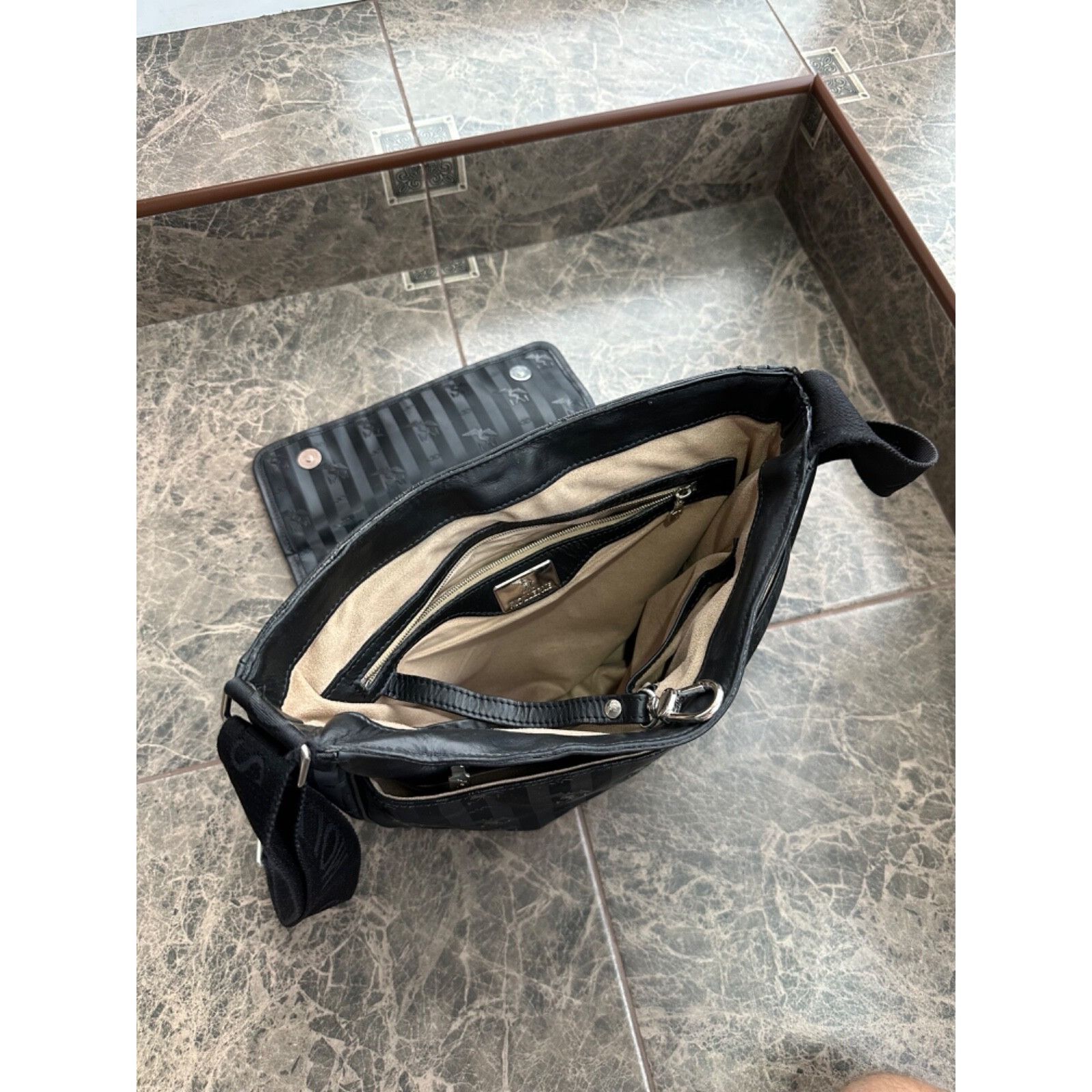 Vintage VTG Maison Mollerus Crossbody Monogram Messenger Bag Size ONE SIZE - 22 Thumbnail