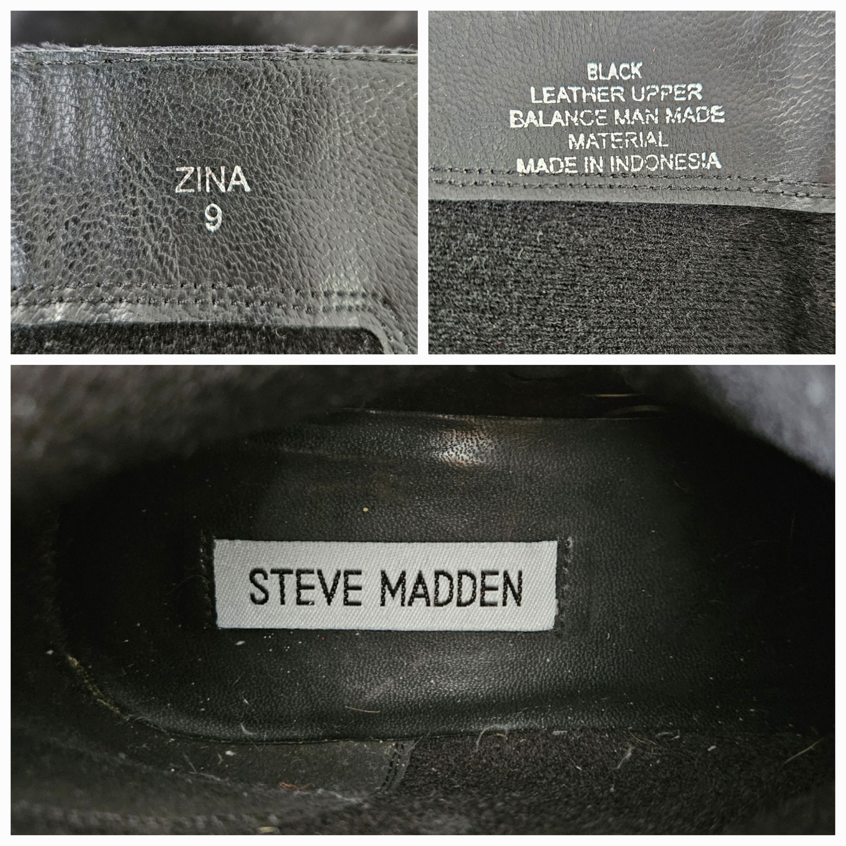 Steve Madden Steve Madden Size 9 Boots Zina Black Polished Suede Leather Size US 9 / IT 39 - 10 Thumbnail
