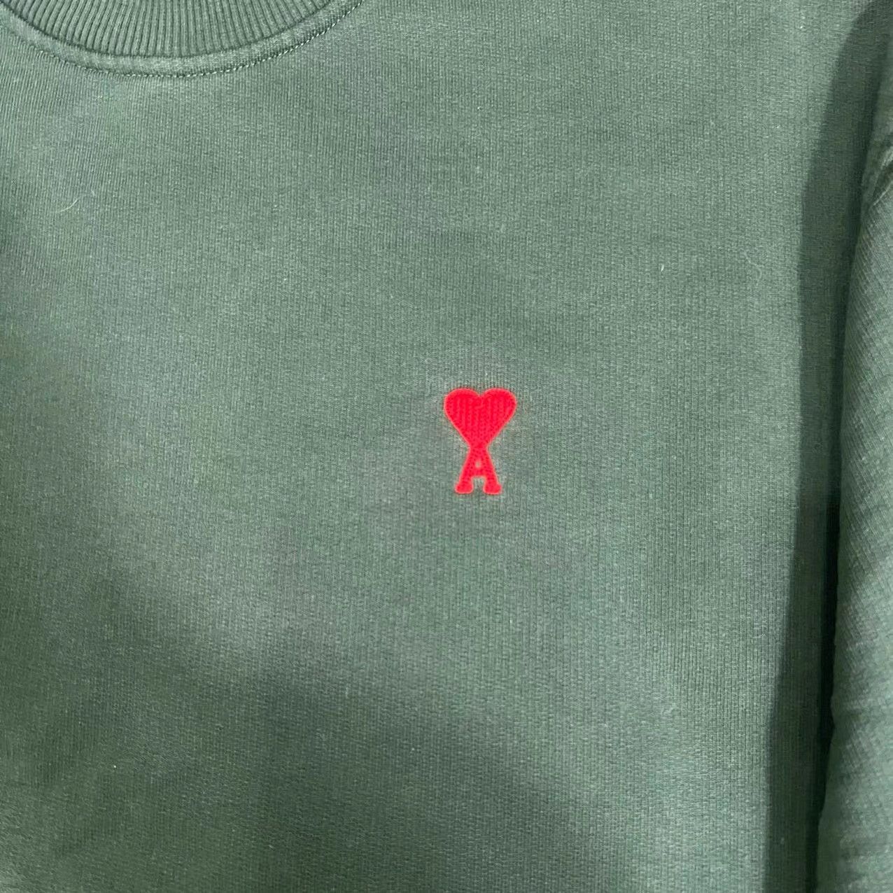 AMI Ami Paris Red Heart Pullover Sweatshirt K28 Size US M / EU 48-50 / 2 - 2 Thumbnail