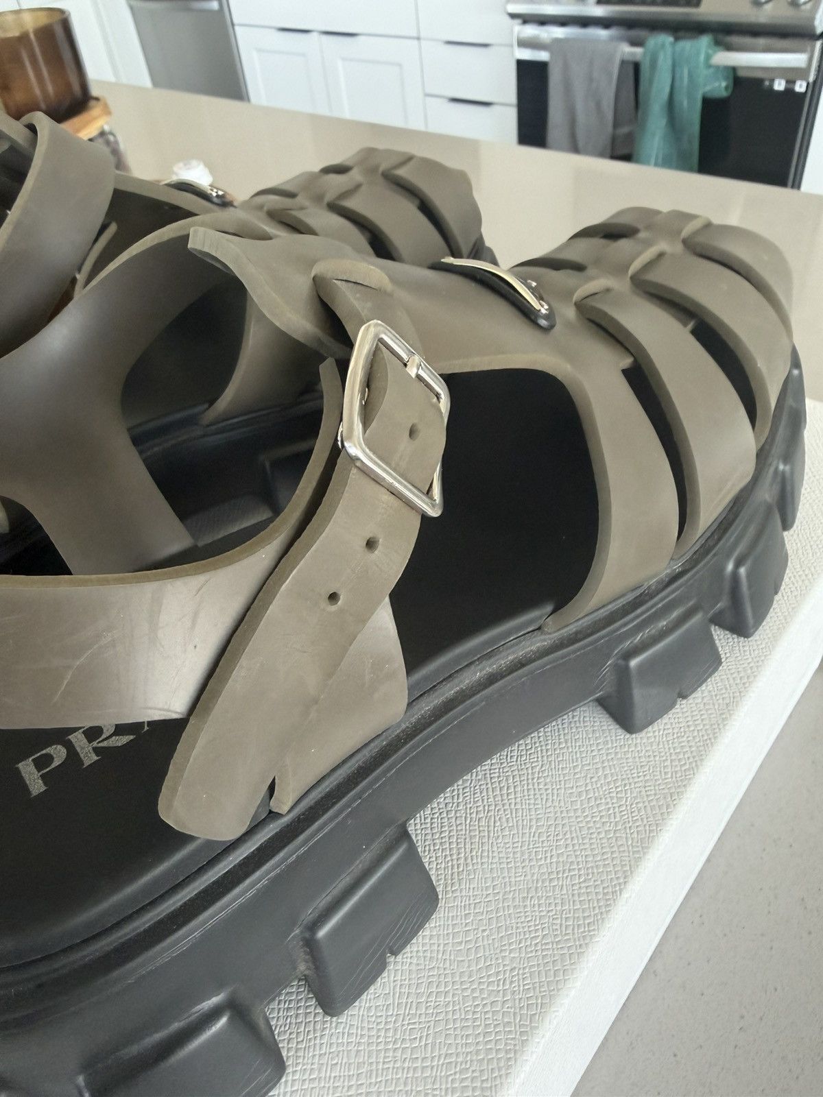 Prada Prada monolith sandals Size US 13 / EU 46 - 5 Thumbnail