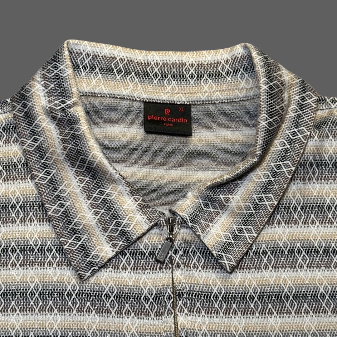 Pierre Cardin Vintage Pierre Cardin Quarter Zip Knit Polo Shirt Mens XL Size US XL / EU 56 / 4 - 3 Thumbnail
