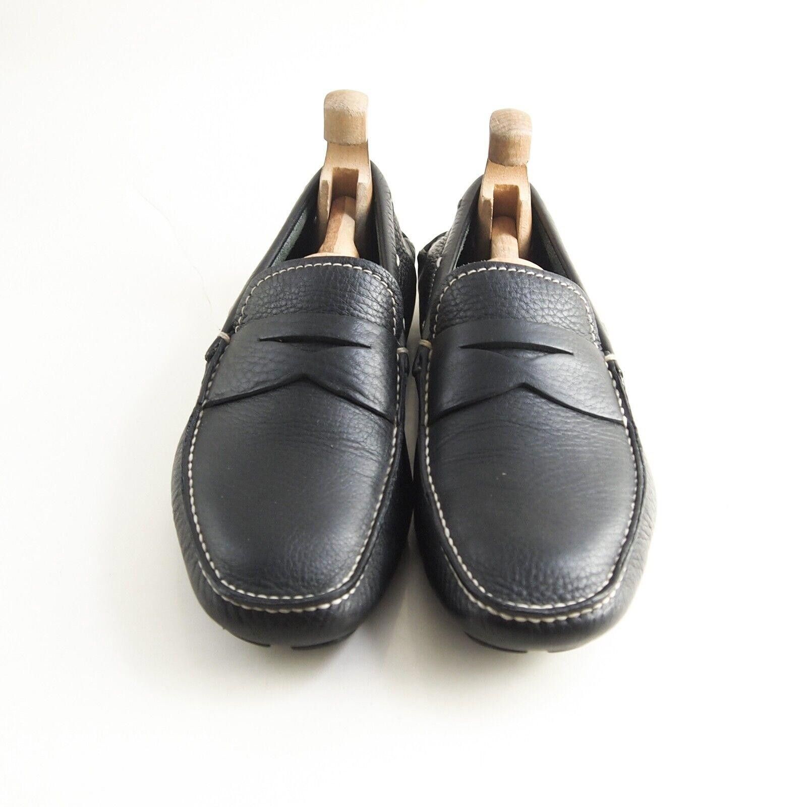 Prada Prada Driving Penny Loafers Black Leather Mens EU 43 US 10 Size US 10 / EU 43 - 4 Thumbnail