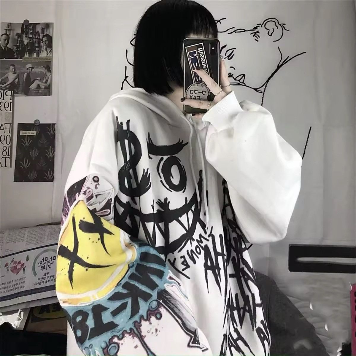 Vintage Funny Punk Hoodies Size US M / EU 48-50 / 2 - 6 Thumbnail