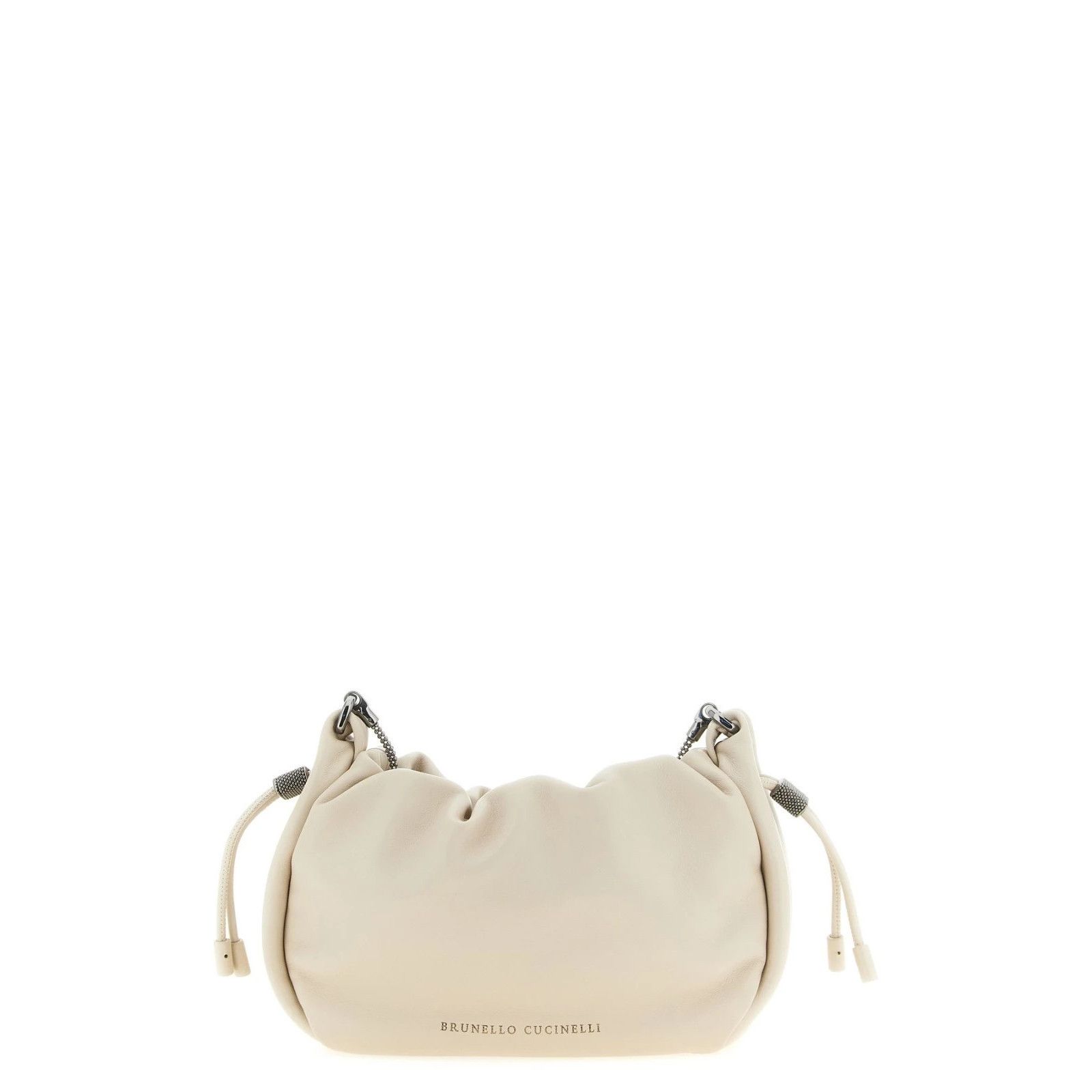 Brunello Cucinelli BRUNELLO CUCINELLI $3200 Mellow Mini Ivory Bucket Bag New Size ONE SIZE - 1 Thumbnail