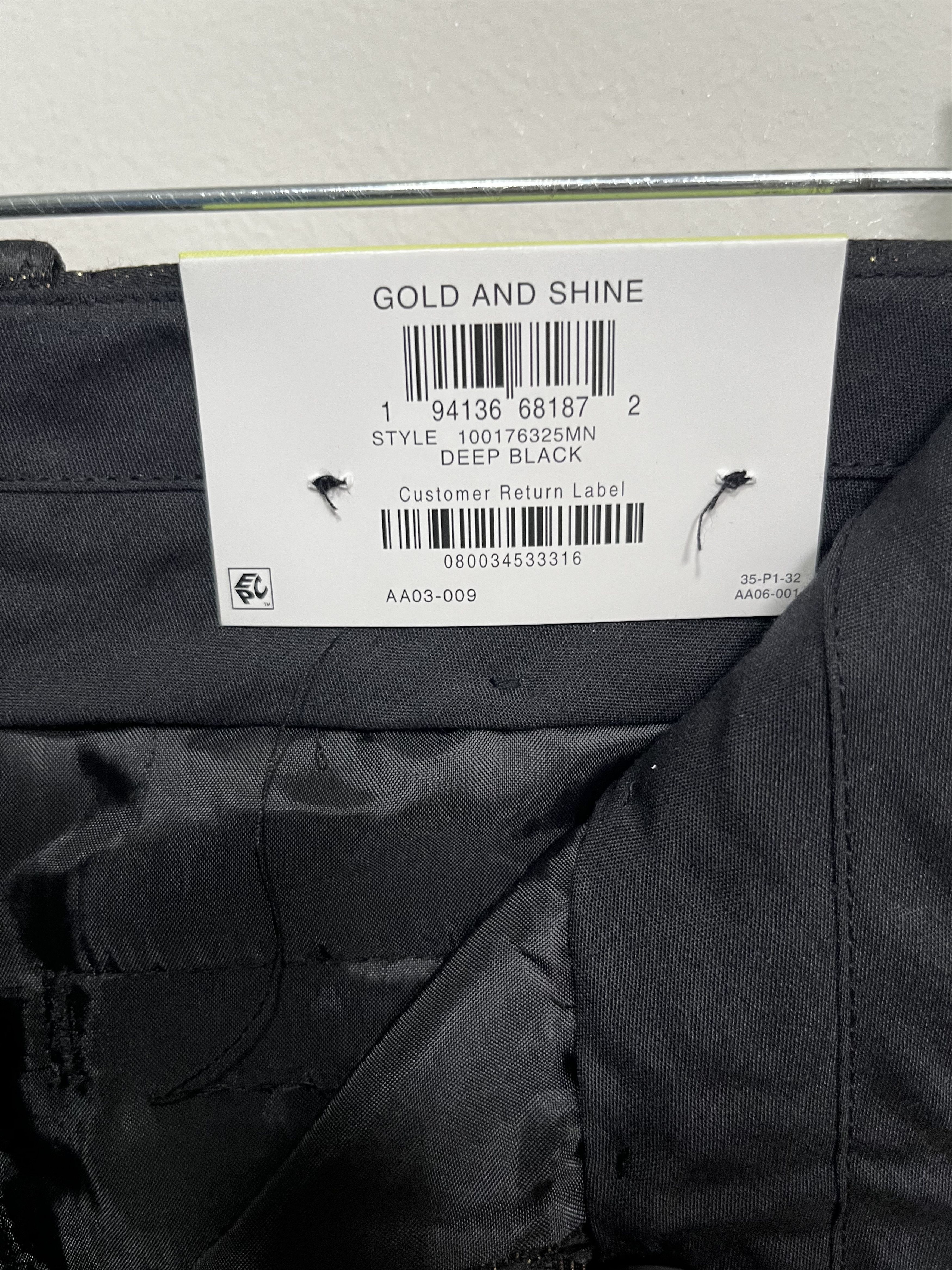 I.N.C International Concepts "Gold and Shine" Dress Pants (30) Size US 30 / EU 46 - 4 Thumbnail
