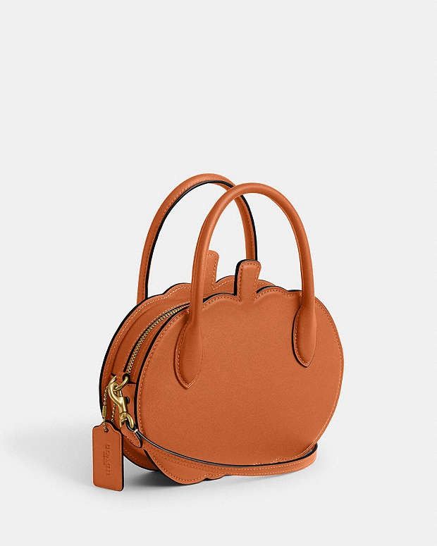 Coach NWT Coach Pumpkin Runway Zipper Leather Crossbody cu868 Size ONE SIZE - 5 Thumbnail