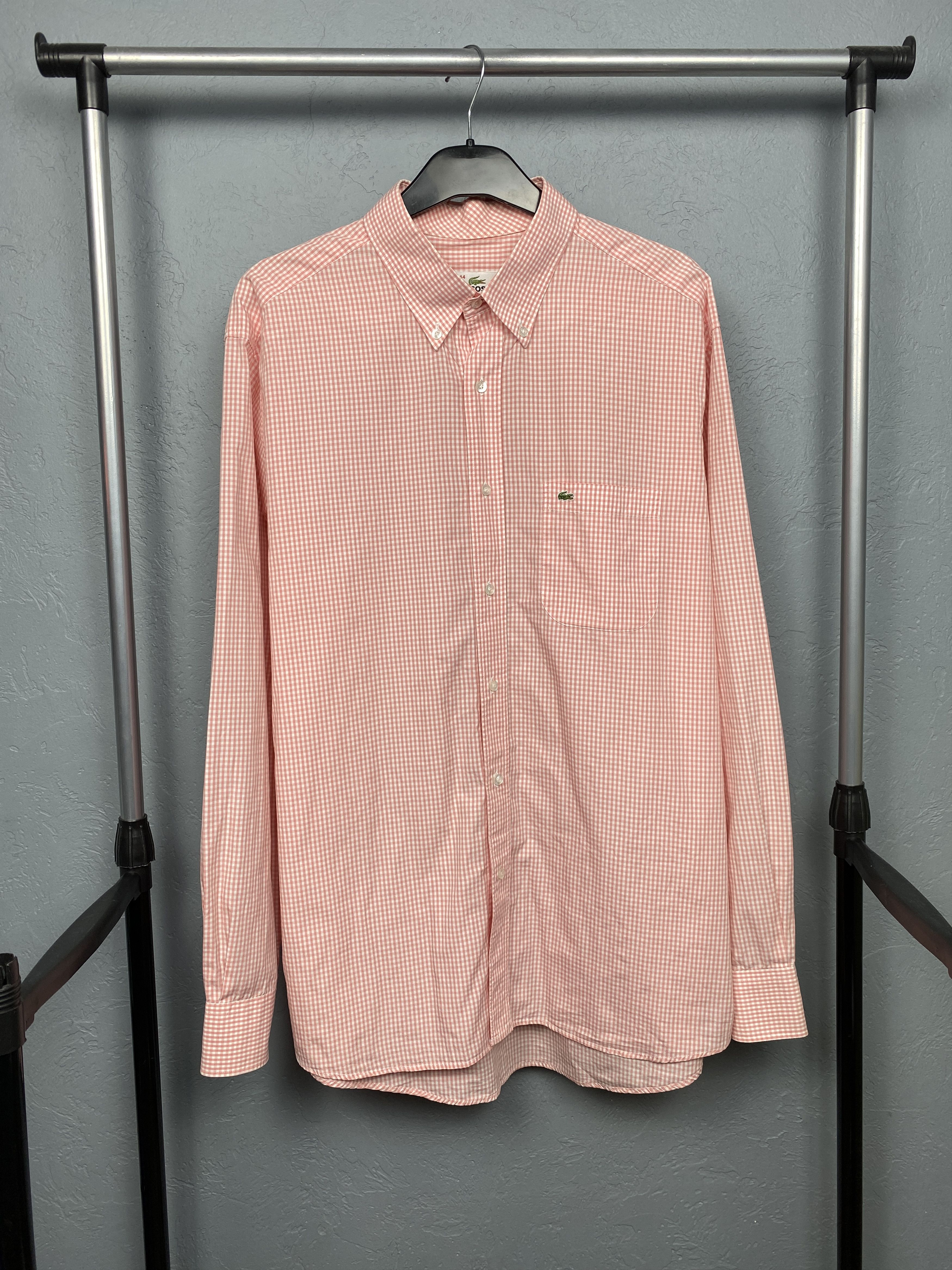 Lacoste Lacoste Vintage Mens Long Sleeve Shirt Size US XL / EU 56 / 4 - 1 Thumbnail