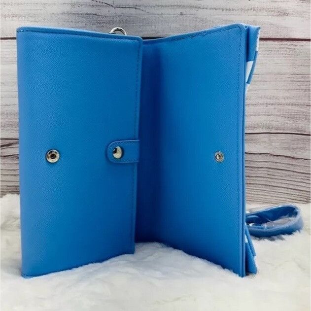 Disney Loungefly Minnie Mouse Daisy Retro Blue Polka Dot Crossbody Size ONE SIZE - 3 Thumbnail