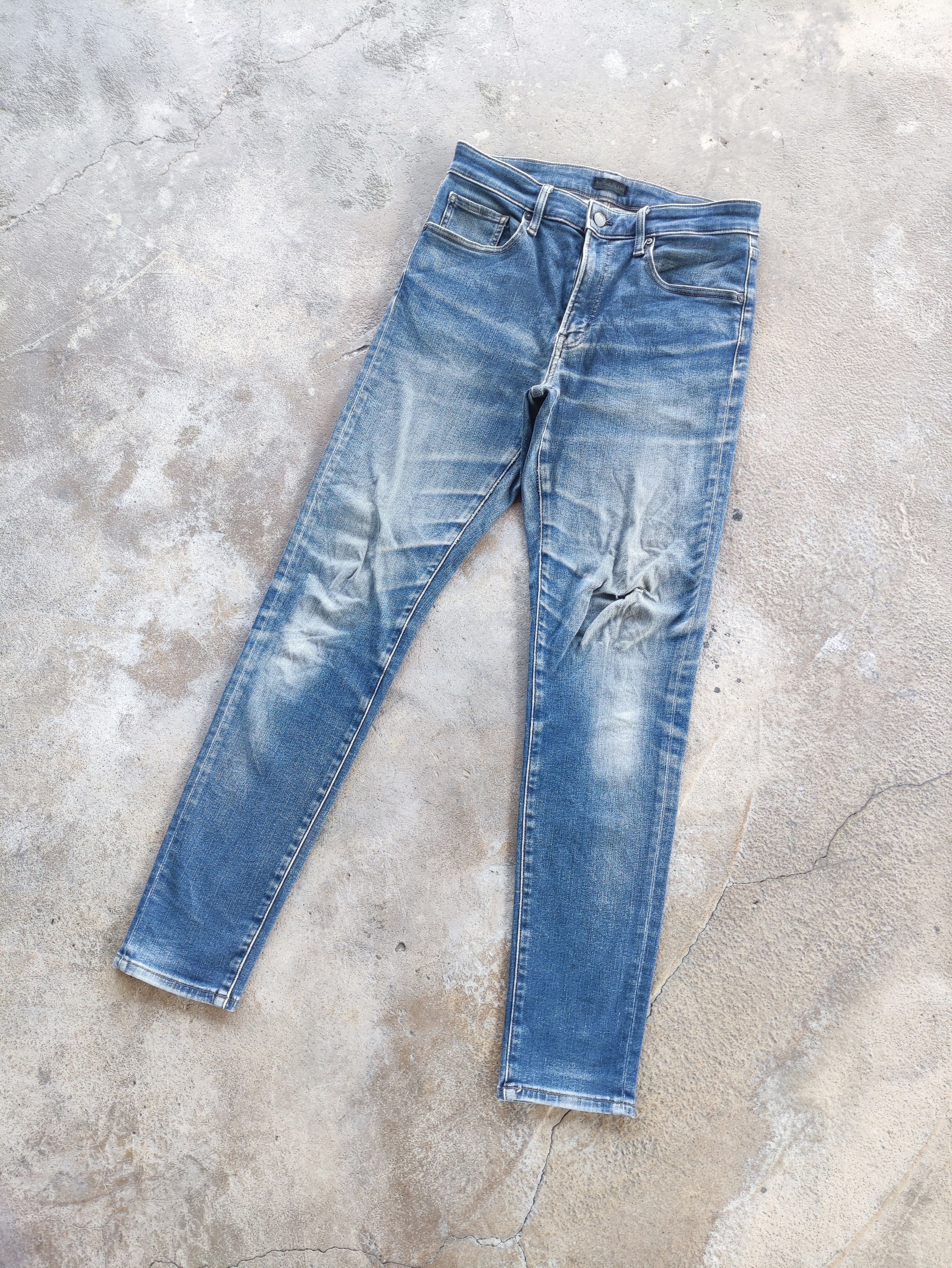 Japanese Brand × Jean Vintage Japanese Jeans Faded Distressed Denim Pants Skinny Size US 30 / EU 46 - 1 Thumbnail
