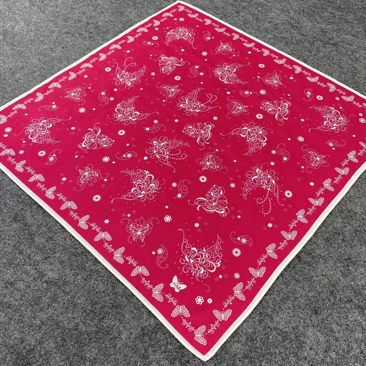 Hanae Mori × Vintage HM Handkerchief / Bandana / Neckerchief-B475 Size ONE SIZE - 4 Thumbnail