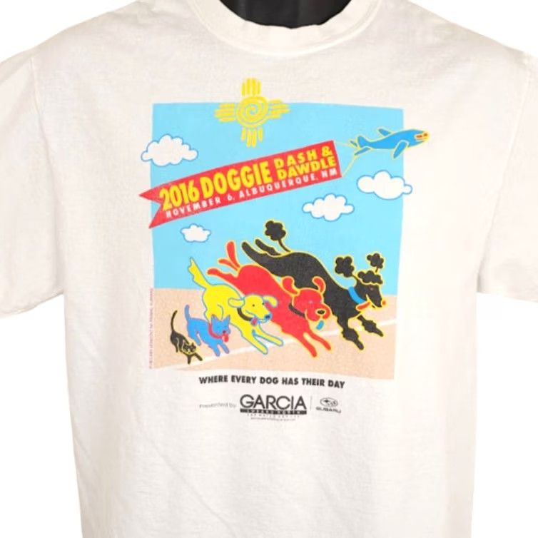 Port & Company Port & Company Dog Dash & Dawdle T Shirt Mens M White Albuquerque New Mexico Dog Pet Tee 90s?``` Size US M / EU 48-50 / 2 - 2 Thumbnail