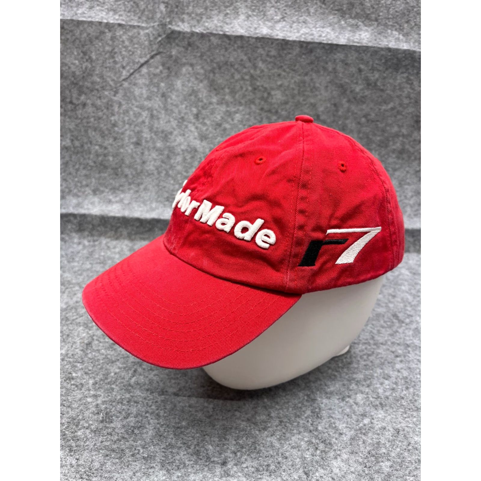 TaylorMade Taylormade Hat Cap Strap Back Adult One Size Red 100% Cotton r7 Golf Golfer Baseball Cap Mens Hat Cap Red Cotton Adjustable Size ONE SIZE - 4 Thumbnail