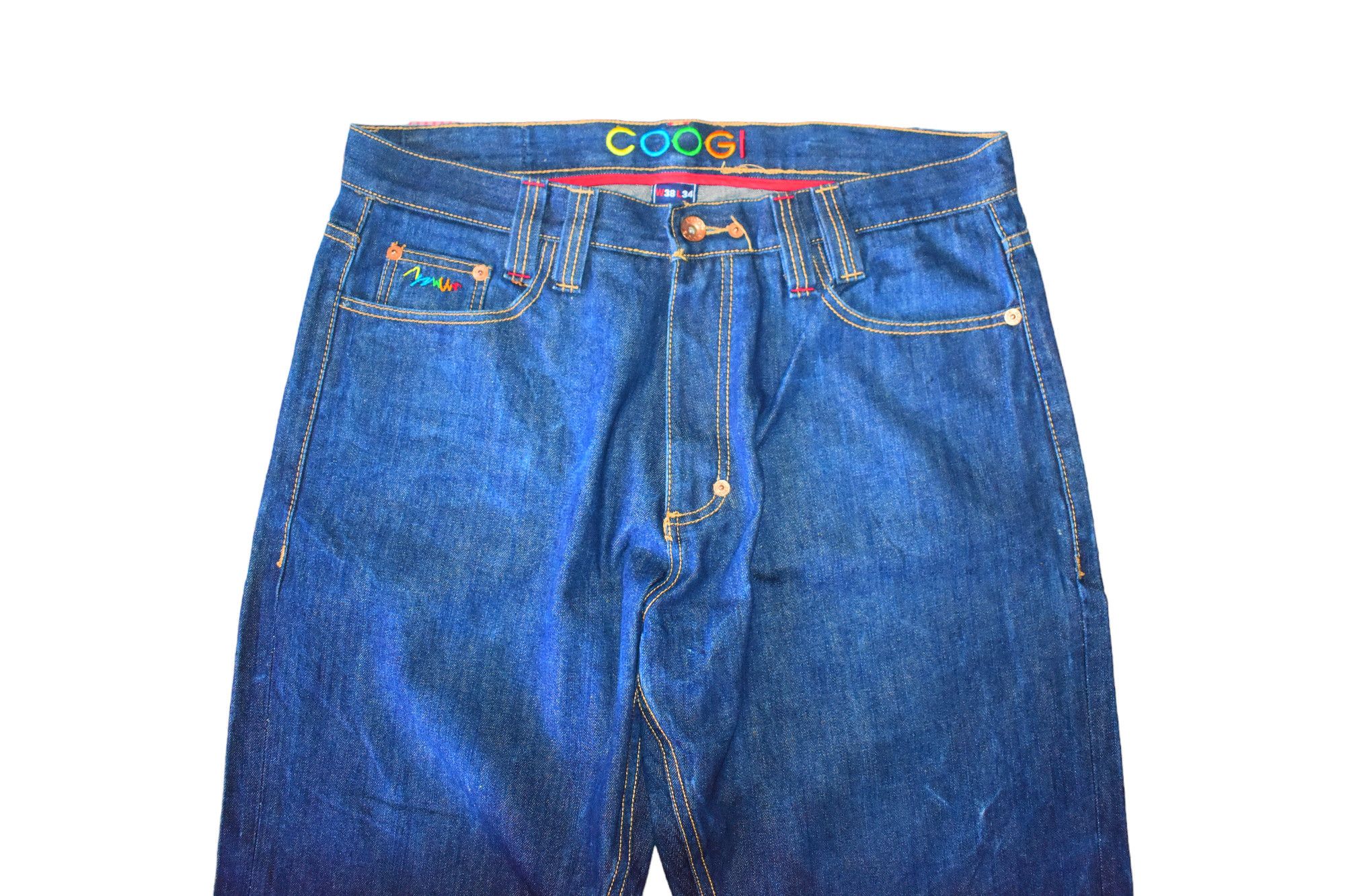Coogi × Jean × Vintage Wide Leg Coogi Vintage Jeans Baggy Big Logo Embroidery W38 Size US 38 / EU 54 - 4 Thumbnail