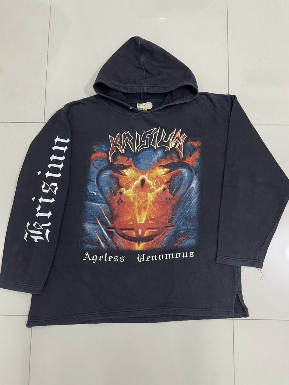 Band Tees Vintage 2001 Krisiun Ageless Venomous death metal hoodie Size US XL / EU 56 / 4 - 1 Thumbnail