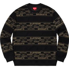 Supreme Metallic Jacquard Crewneck | Grailed