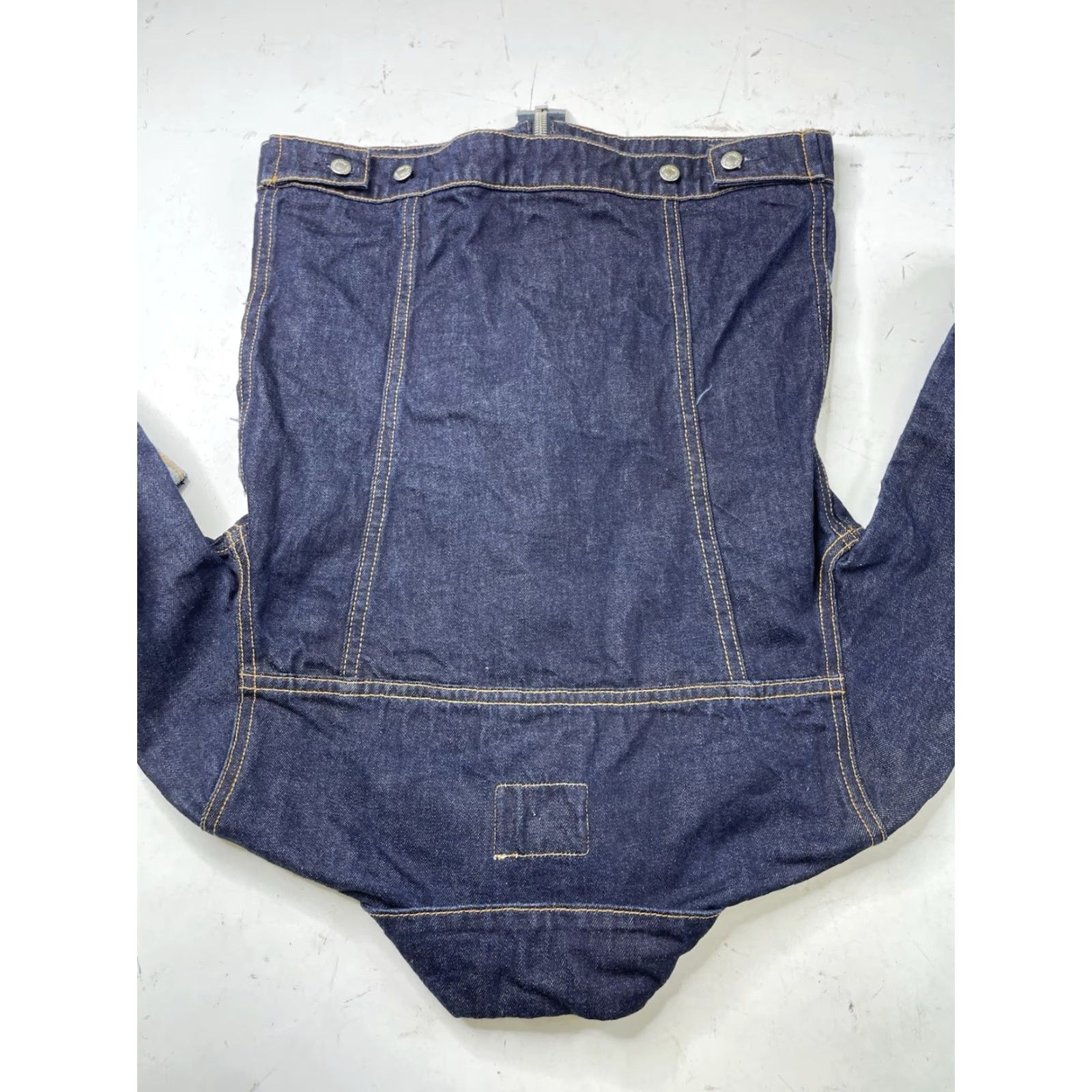Helmut Lang Helmut Lang Jacket Mens XS Denim Motorcycle Zip Short Slim Silver Size US 27 - 8 Thumbnail