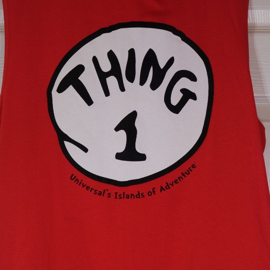 Universal Studios Universal Studios Thing 1 Dr Seuss Tank Shirt L NWT Size US L / EU 52-54 / 3 - 3 Thumbnail