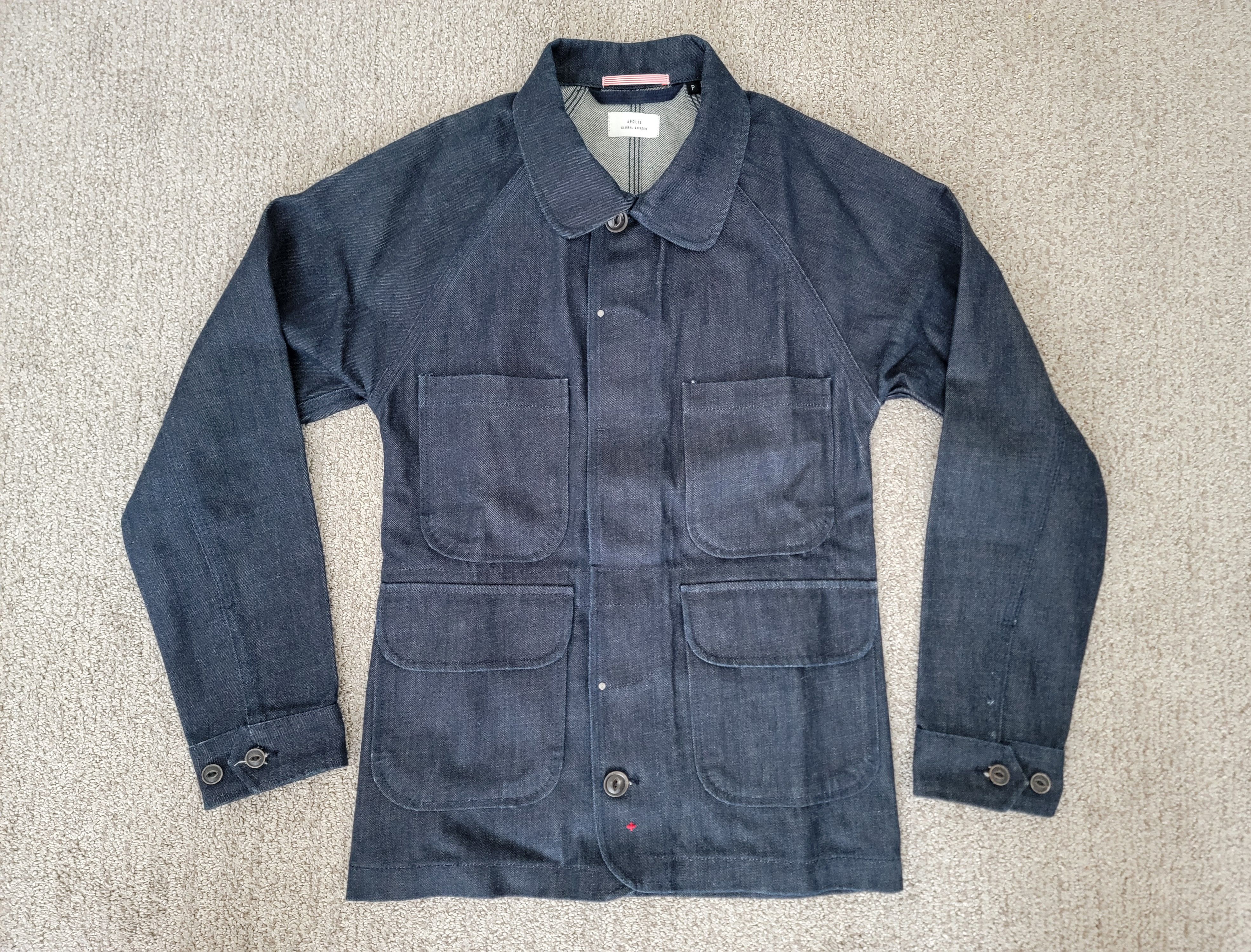 Apolis APOLIS x Huckberry Selvage Denim Chore Jacket - Size XS Size US XS / EU 42 / 0 - 1 Thumbnail