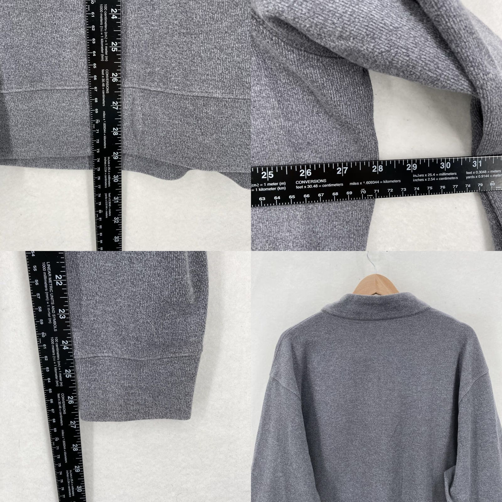 Peter Millar VINTAGE Peter Millar Sweater Mens 2XL Gray Quarter Zip Golf Pullover Performance Tourney Size US XXL / EU 58 / 5 - 8 Thumbnail