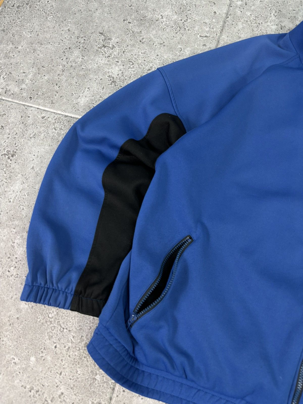 Nike × Vintage Vintage y2k Nike Blue Full Zip Up Hoodie mini Swoosh Logo Size US L / EU 52-54 / 3 - 5 Thumbnail