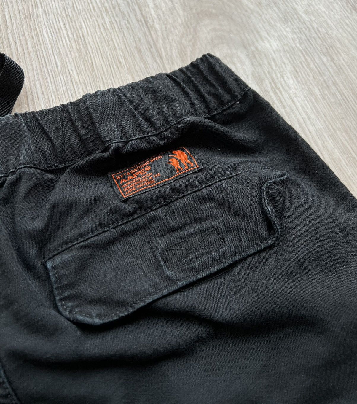 Aape Aape By A Bathing Ape Black Cargo Pants Size US 30 / EU 46 - 17 Thumbnail
