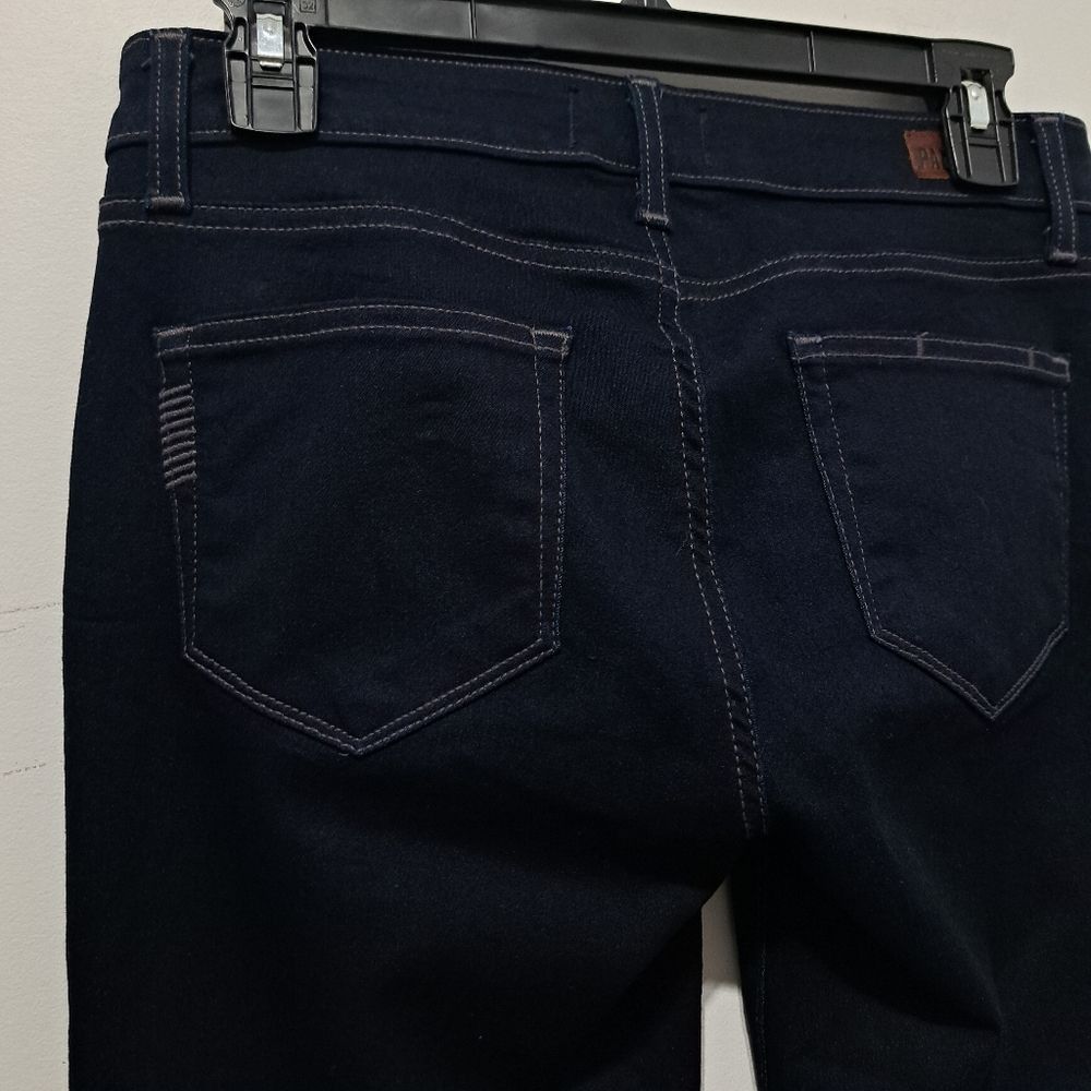 Paige Paige Peg Super Skinny Mid Rise Dark Wash Vertigo Size 28 Size 28" / US 6 / IT 42 - 11 Thumbnail
