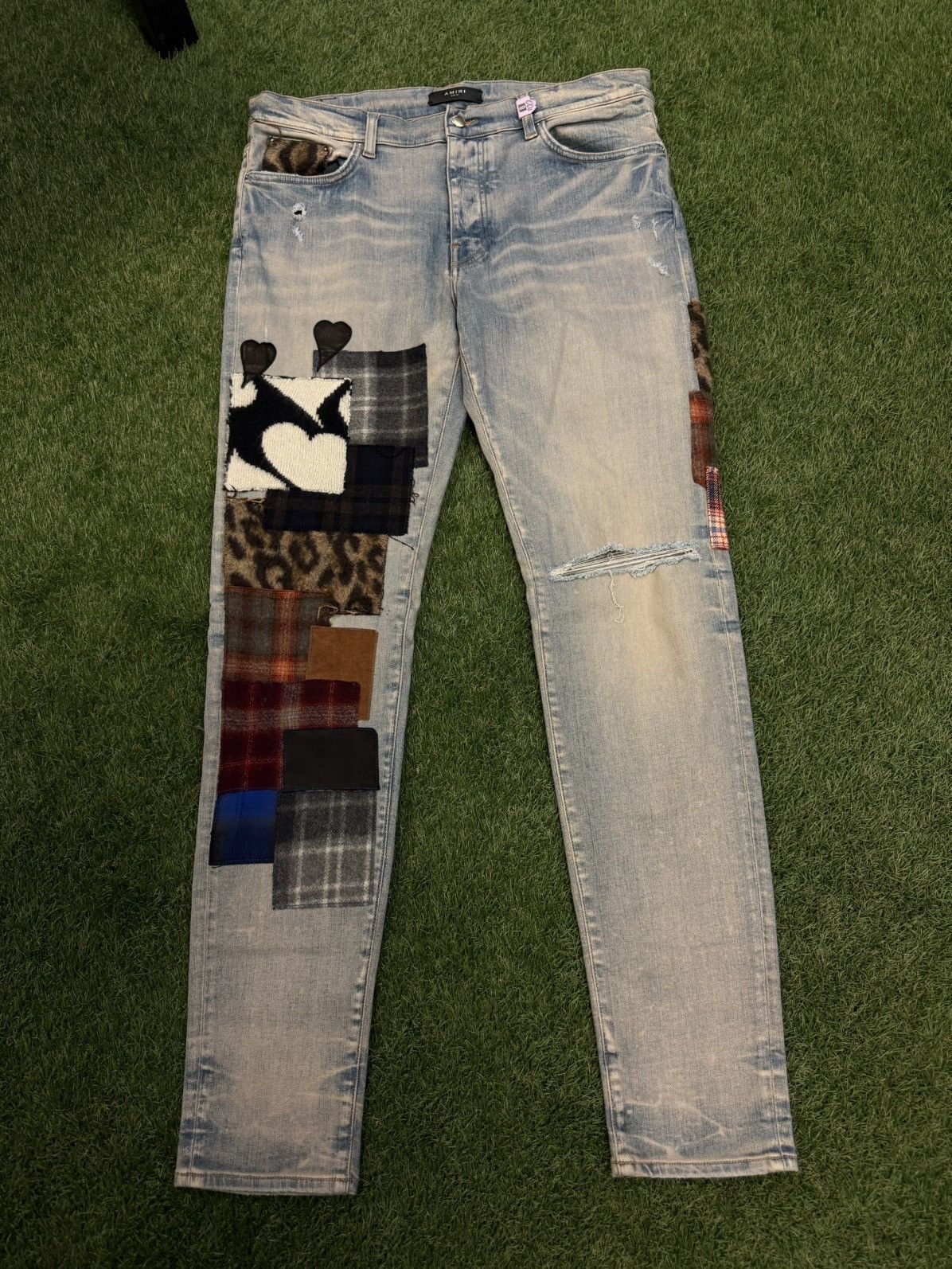 Amiri Art Patch Denim Pants Size 36 CLEAN 🧼