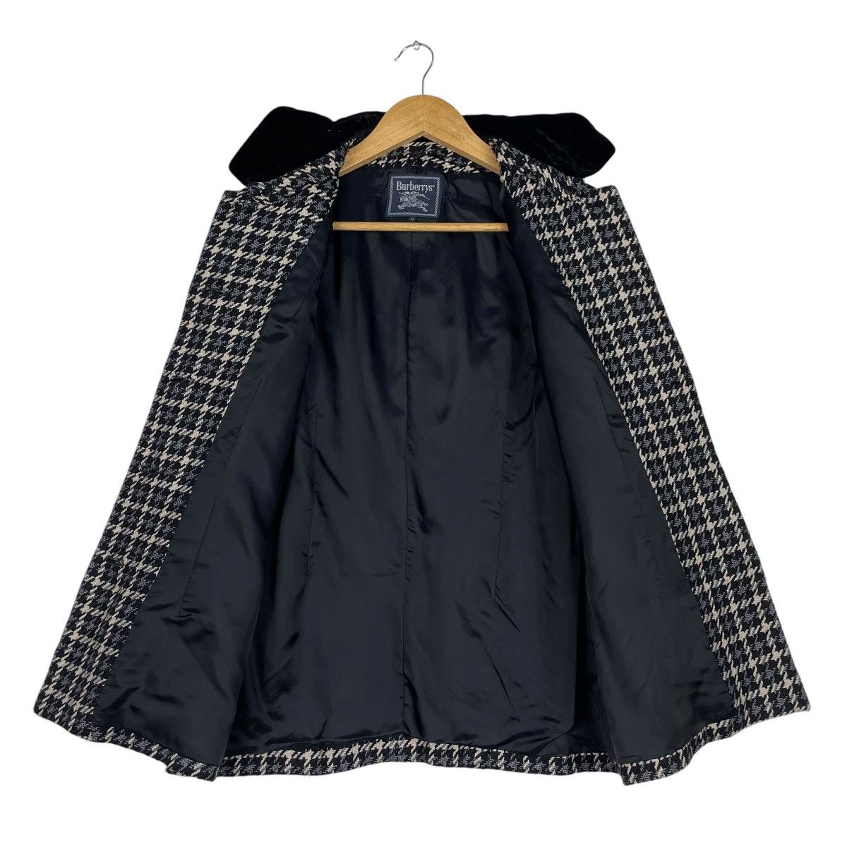 Burberry × Vintage 💥90s BURBERRYS CHECKED BLACK WHITE JACKET Size M / US 6-8 / IT 42-44 - 11 Thumbnail