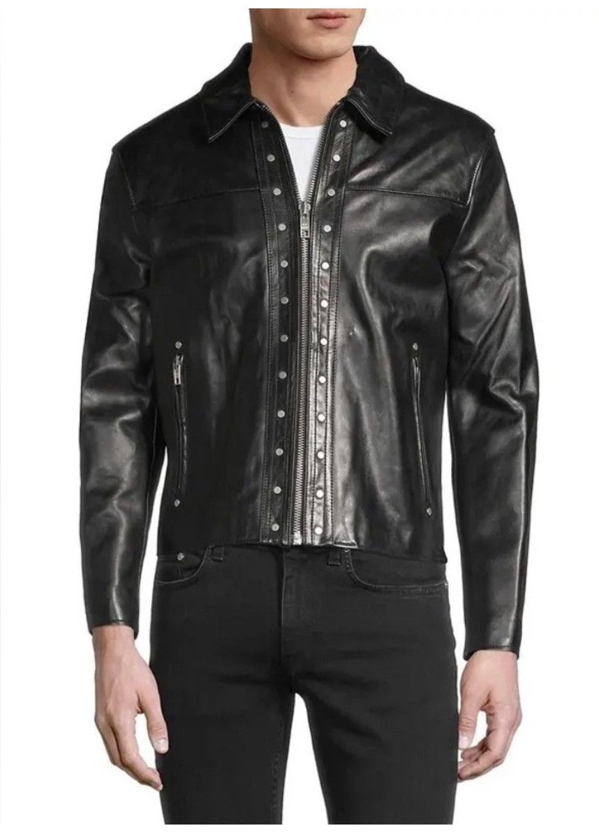 Blk Dnm Studded Leather Jacket. Medium Size US M / EU 48-50 / 2 - 5 Thumbnail