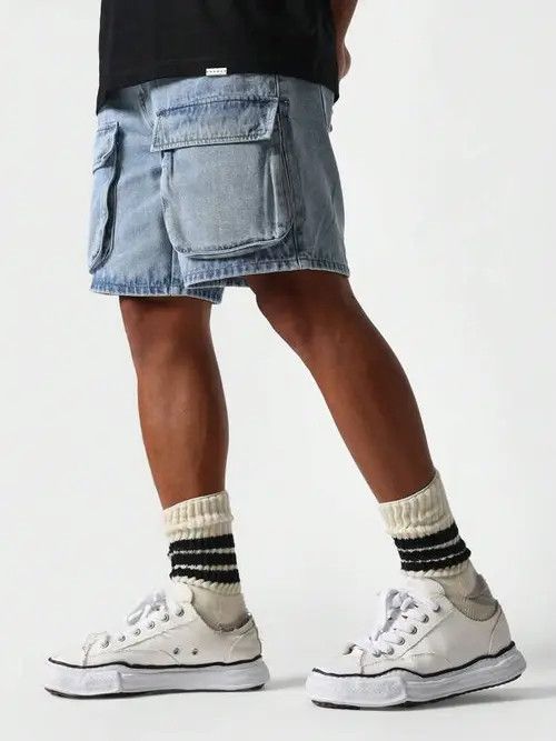 Japanese Brand Mayuzumi x Nao Jeans Denim Shorts Jorts Cargo Size US 32 / EU 48 - 5 Thumbnail