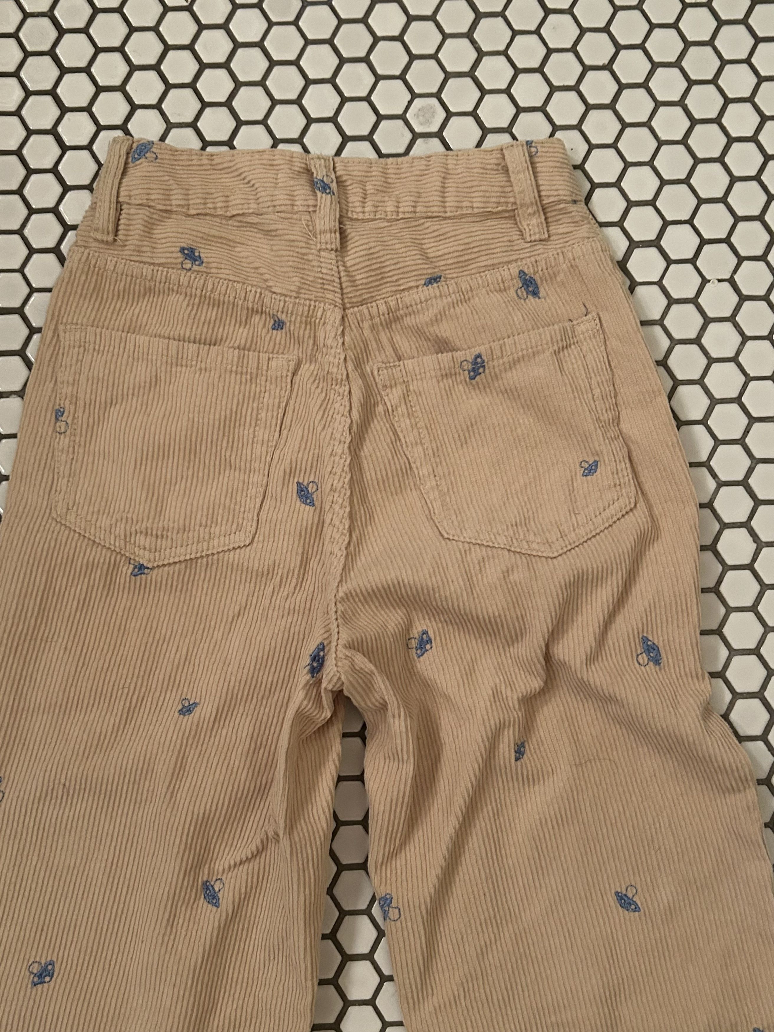 Pacsun Pacsun Boyfriend Embroidered Mushroom Jeans Size 24" / US 00 / IT 34 - 3 Thumbnail
