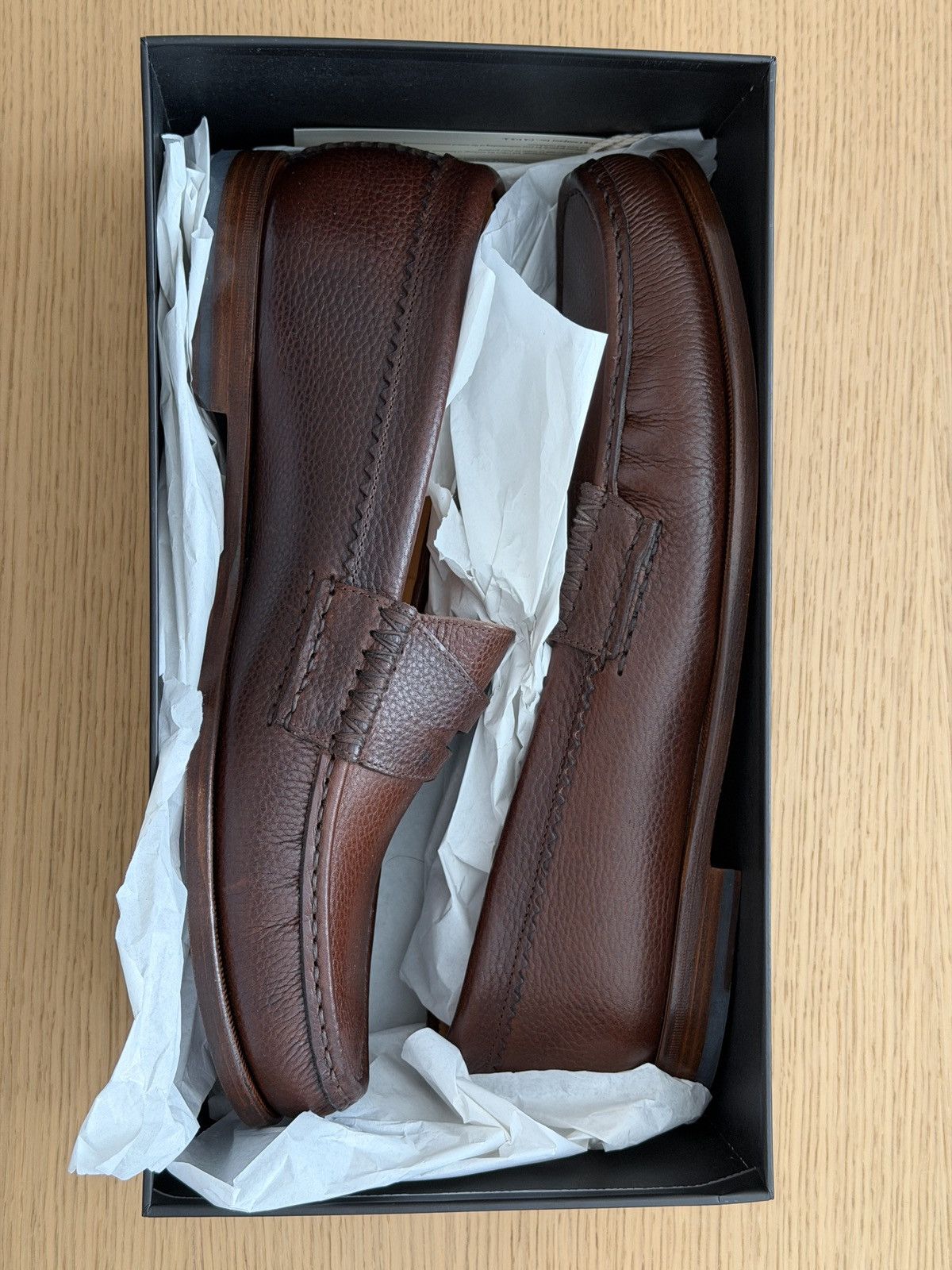 Yuketen Yuketen Rob’s Loafer w/ Leather sole, Dark Brown Size US 13 / EU 46 - 4 Thumbnail