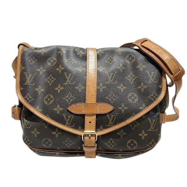 Louis Vuitton Louis Vuitton Saumur Monogram Shoulder Bag Canvas Shoulder Bag M42256 in Brown, Women's