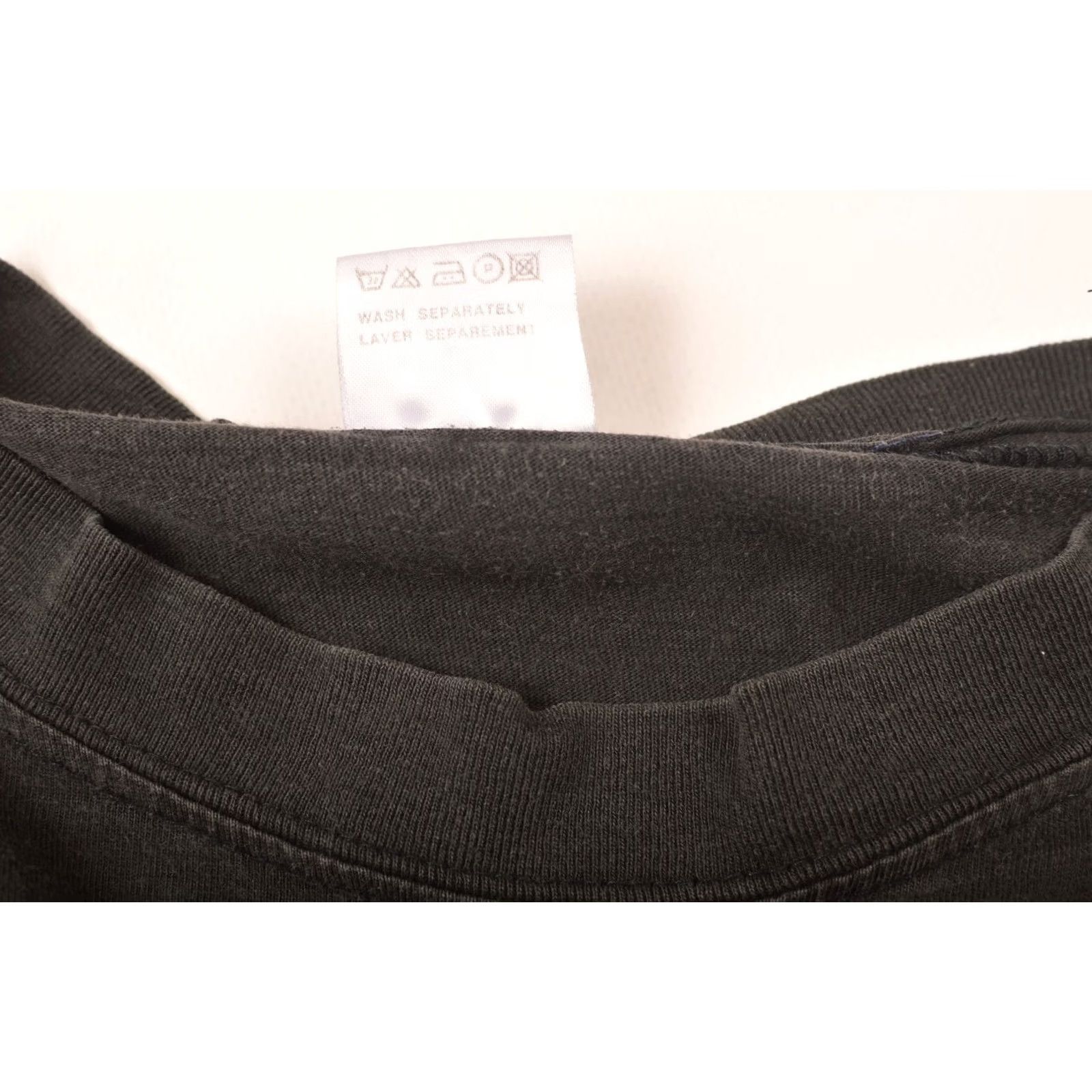 Vintage Bob Marley T-Shirt M Black Vintage 1990 Worn Distressed Imagine UK Cropped Tee Mens Size M Size US M / EU 48-50 / 2 - 6 Thumbnail