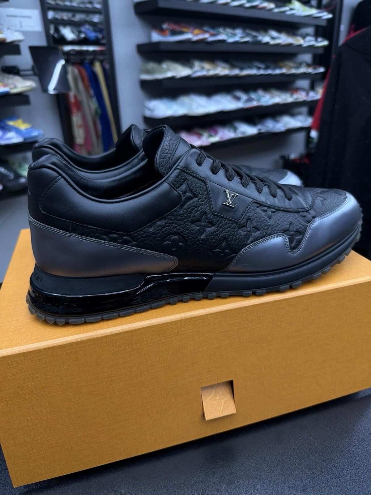 Louis Vuitton Size 10.5LV/11.5US - Louis Vuitton Run Away Triple Black Size US 11.5 / EU 44-45 - 2 Thumbnail