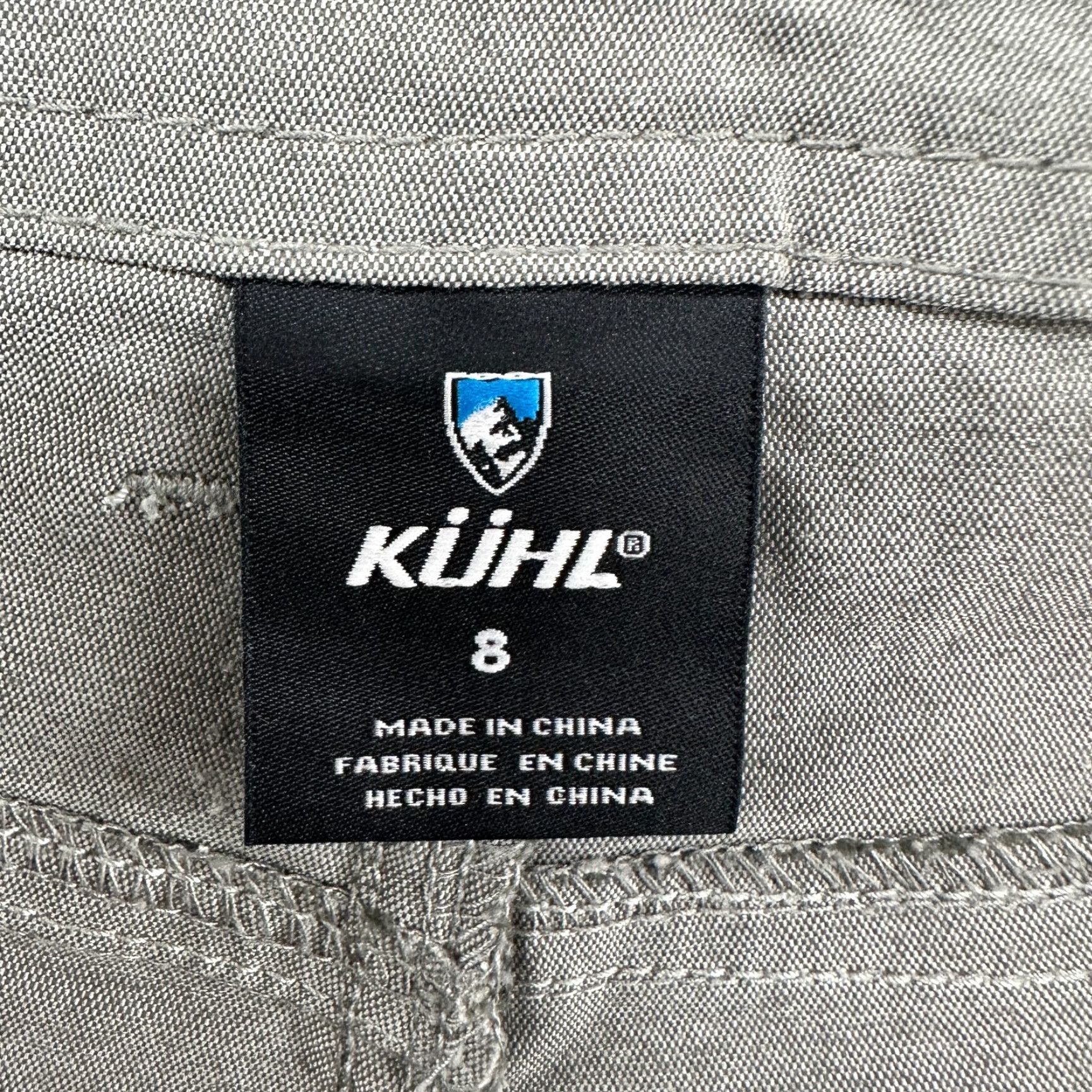 Vintage Kuhl Trekr Shorts Womens 8 Grey Lightweight Nylon Blend Flat Front Hiking Chino Outdoor 5-Pocket Womens Size 30" / US 8 / IT 44 - 4 Thumbnail