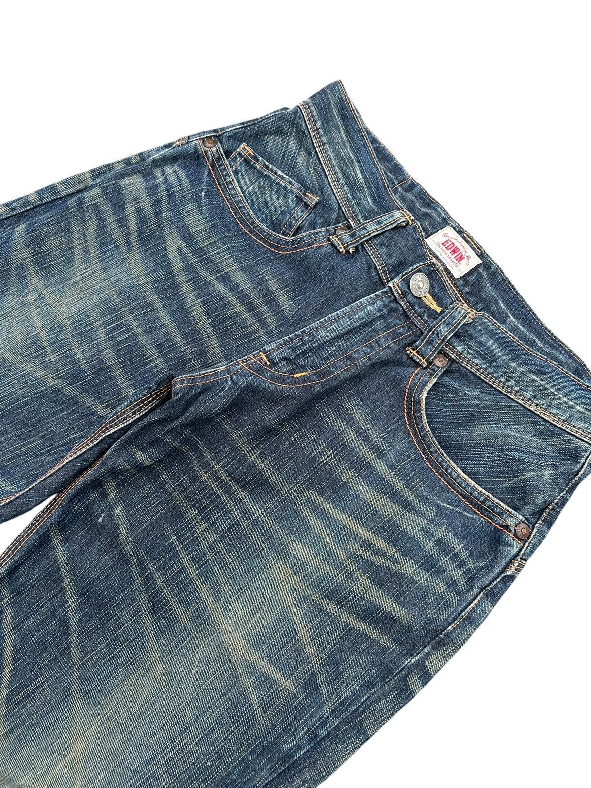 Kapital Flare Vintage Edwin Buckle Back Rusty Distressed Denim Jeans Size US 32 / EU 48 - 7 Thumbnail