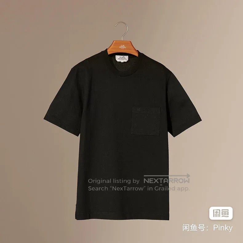 Hermes Hermes Short-sleeved t-shirt, 100% cotton, H embroidery Size US XS / EU 42 / 0 - 7 Thumbnail