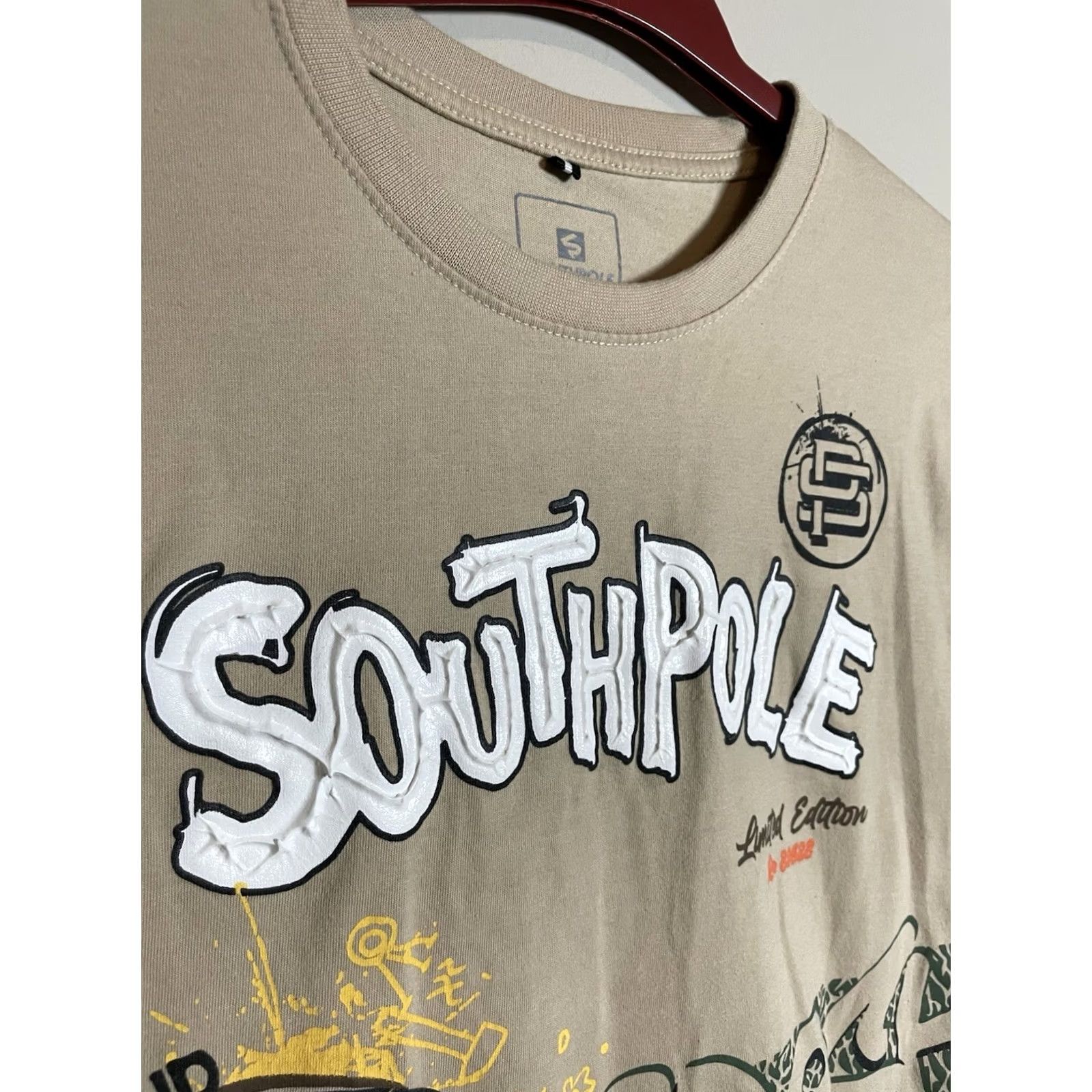 Southpole VINTAGE Southpole Graphic T-shirt Men's M Beige Limited Edition Size US M / EU 48-50 / 2 - 5 Thumbnail