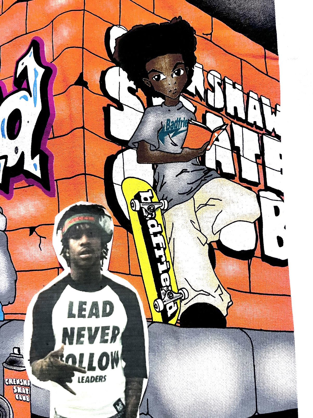 Badfriend × Crenshaw × Nike Crenshaw Skate Club x Badfriend Boondocks Tee (White) Size US XL / EU 56 / 4 - 5 Thumbnail