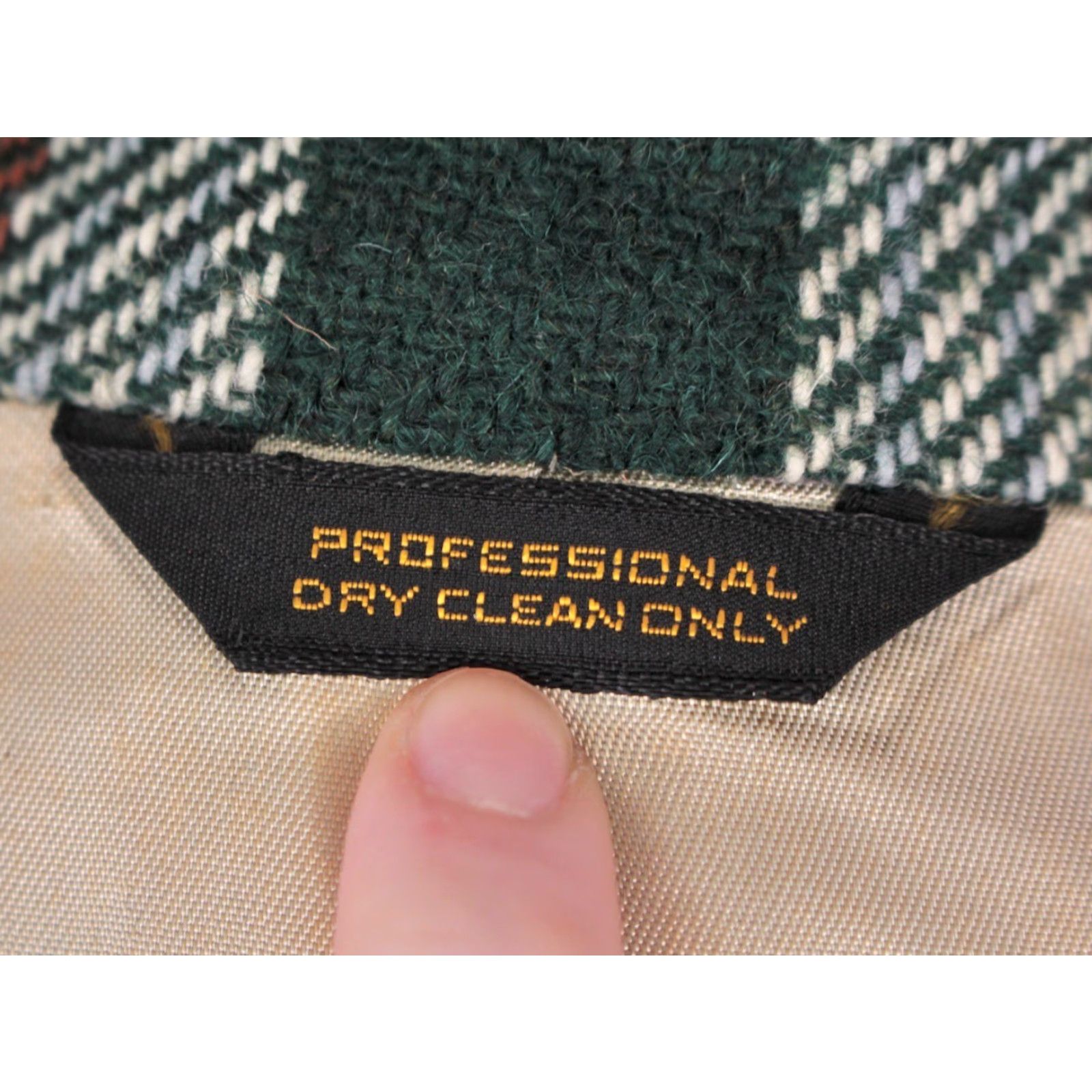 Vintage VINTAGE Mens VTG NOS 70s Green & Orange Plaid Blazer / Jacket Sz 36 R 1970s Wool Size 36R - 6 Thumbnail