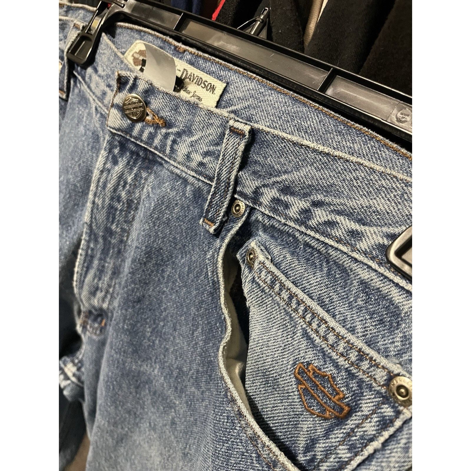 Harley Davidson Size 36x34- Harley Davidson Men's Modern Straight Leg Jeans Size US 36 / EU 52 - 4 Thumbnail