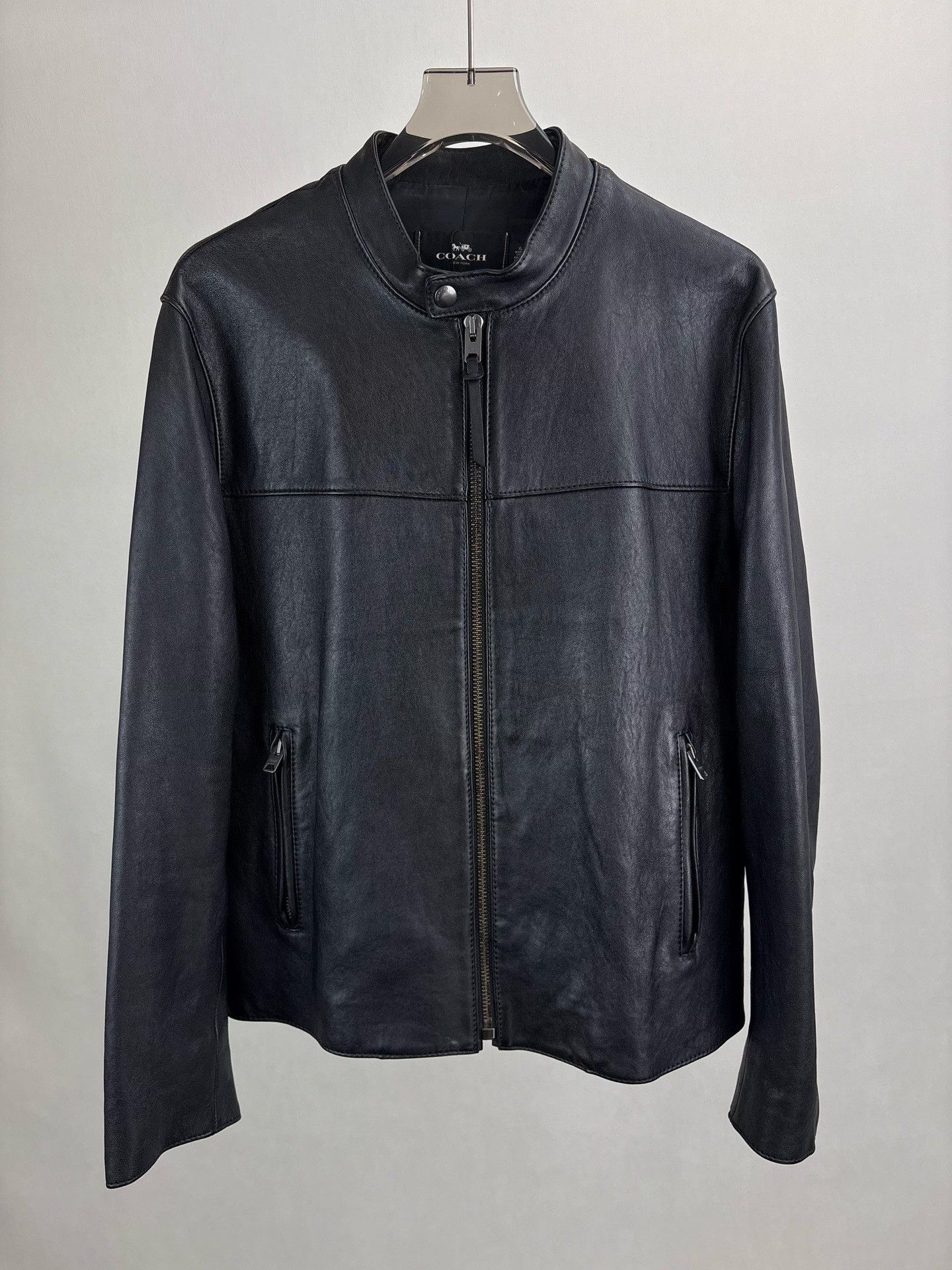 Coach COACH Black Leather Jacket Size US XL / EU 56 / 4 - 1 Thumbnail