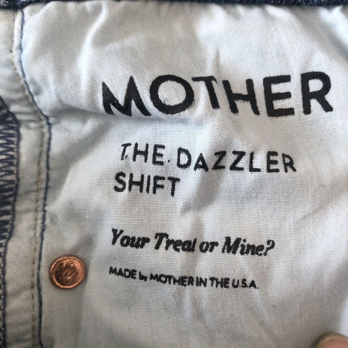 MOTHER Mother Grunge Step Waist Destroy The Dazzler Shift Jean 27 Size 27" / US 4 / IT 40 - 10 Thumbnail