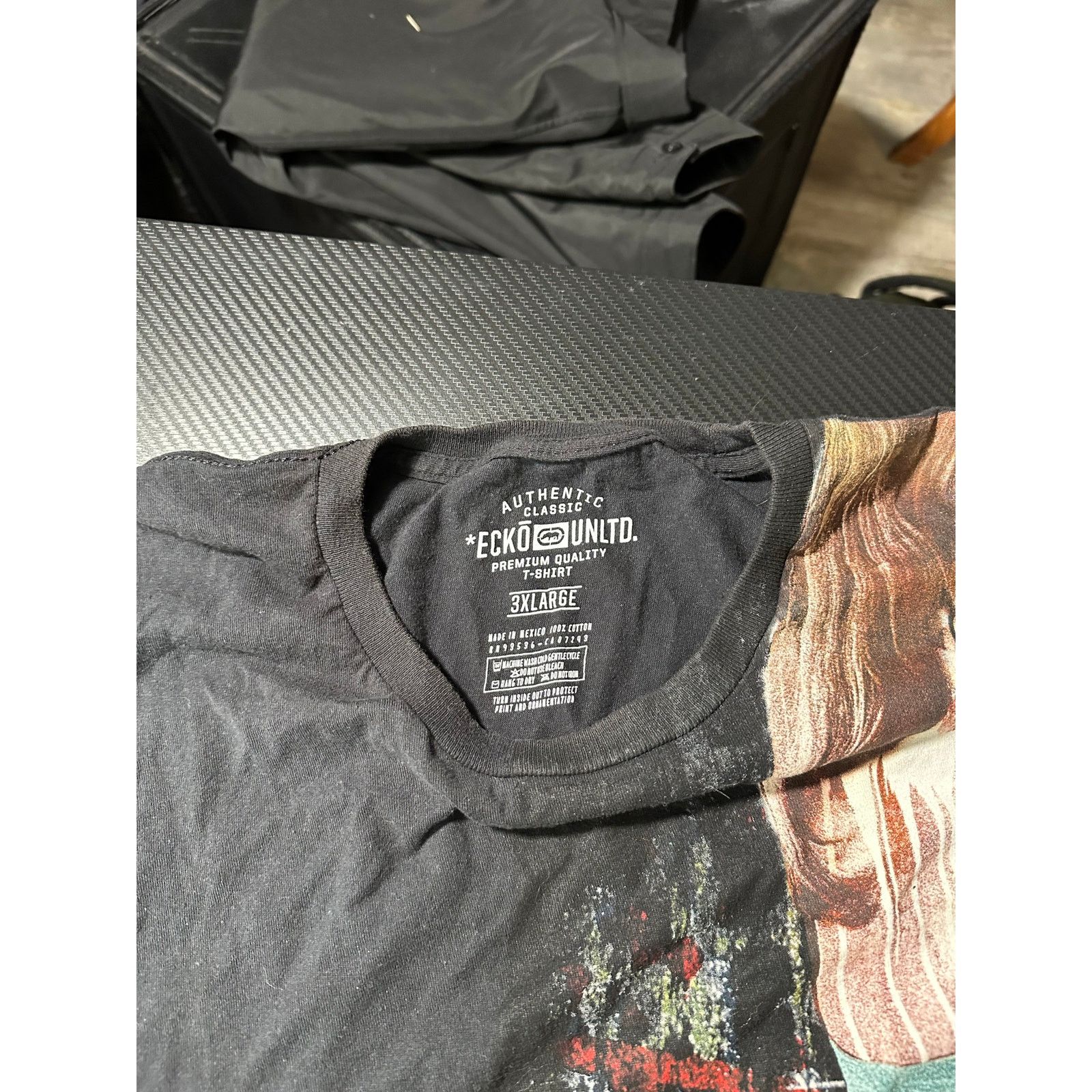 Ecko Unltd. ECKO UNLTD Y2K Graffiti Tattoo Dirty Girl Tee Sz 3XL Grunge Size US XXL / EU 58 / 5 - 6 Thumbnail