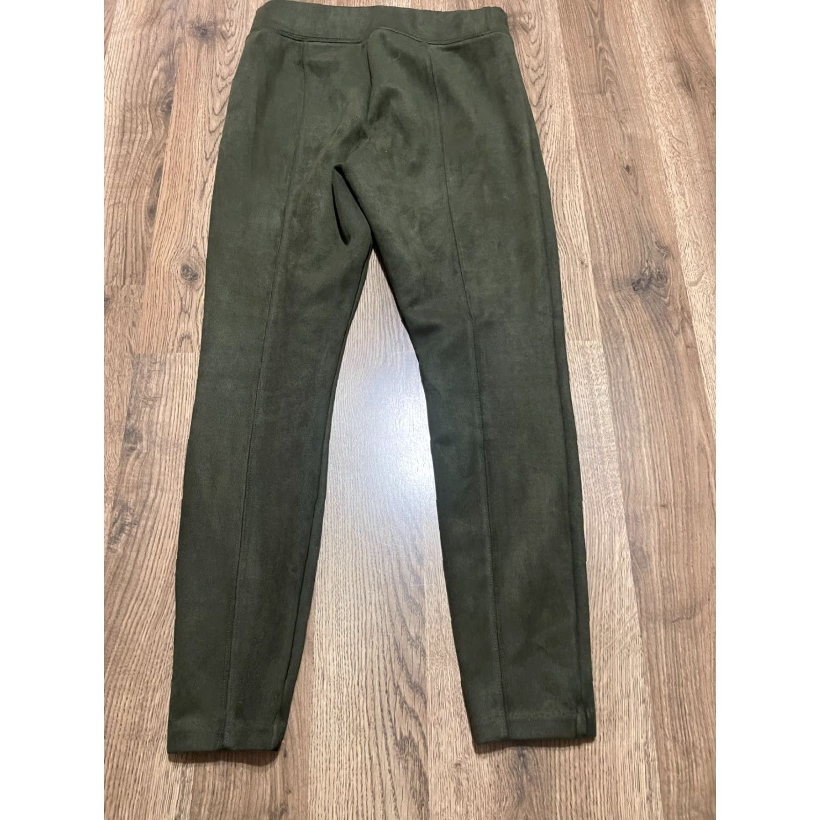 Old Navy Old Navy Women's Small Petite Green Velvet STEVIE Pull On Pants, Leggings, Ankle, 25 in Inseam, Casual, Fall/Spring/Summer Female Mens Womens? Size 28" / US 6 / IT 42 - 2 Thumbnail