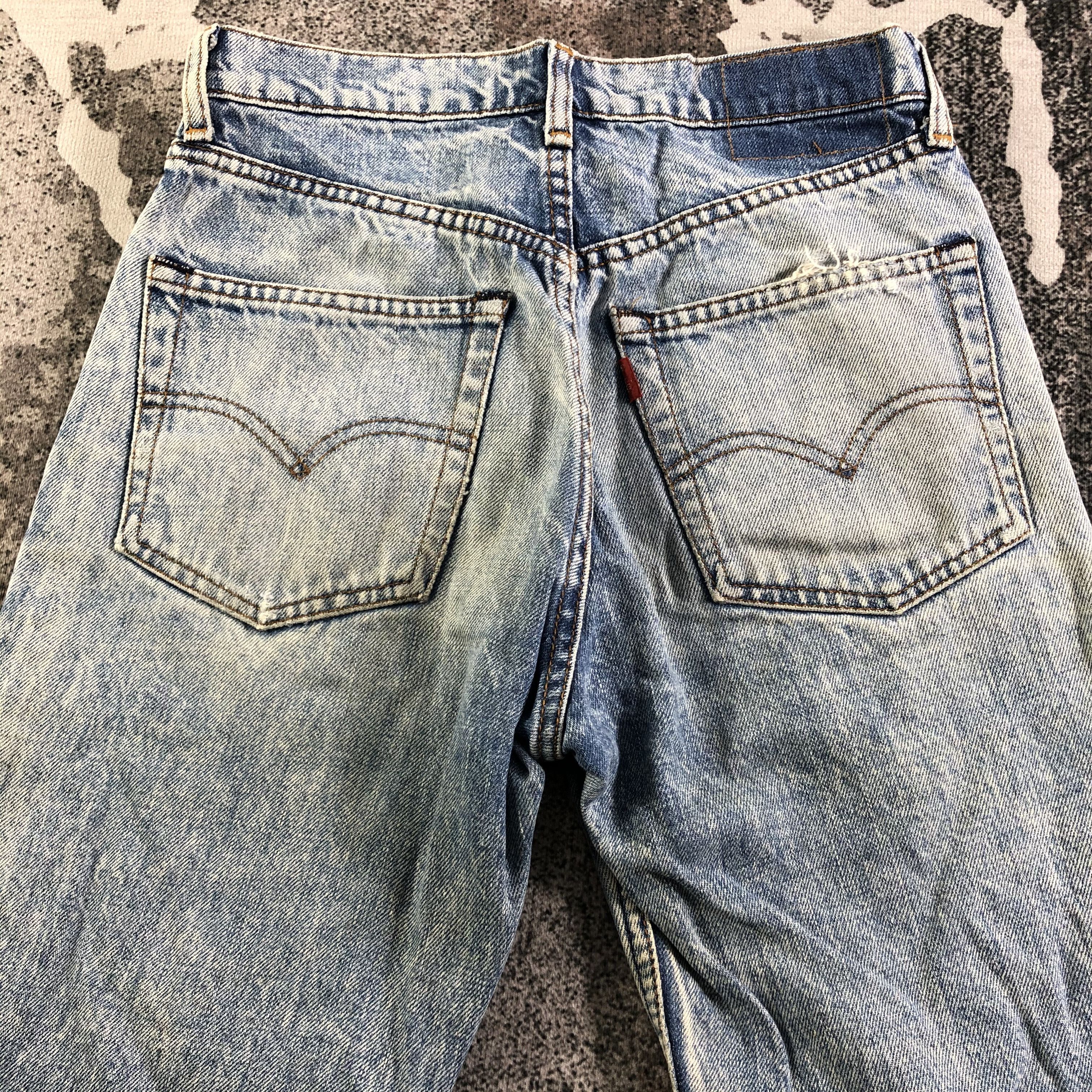Levi's Vintage Levis 603 Jeans Distress Faded Blue Denim KJ2954 Size US 26 / EU 42 - 4 Thumbnail