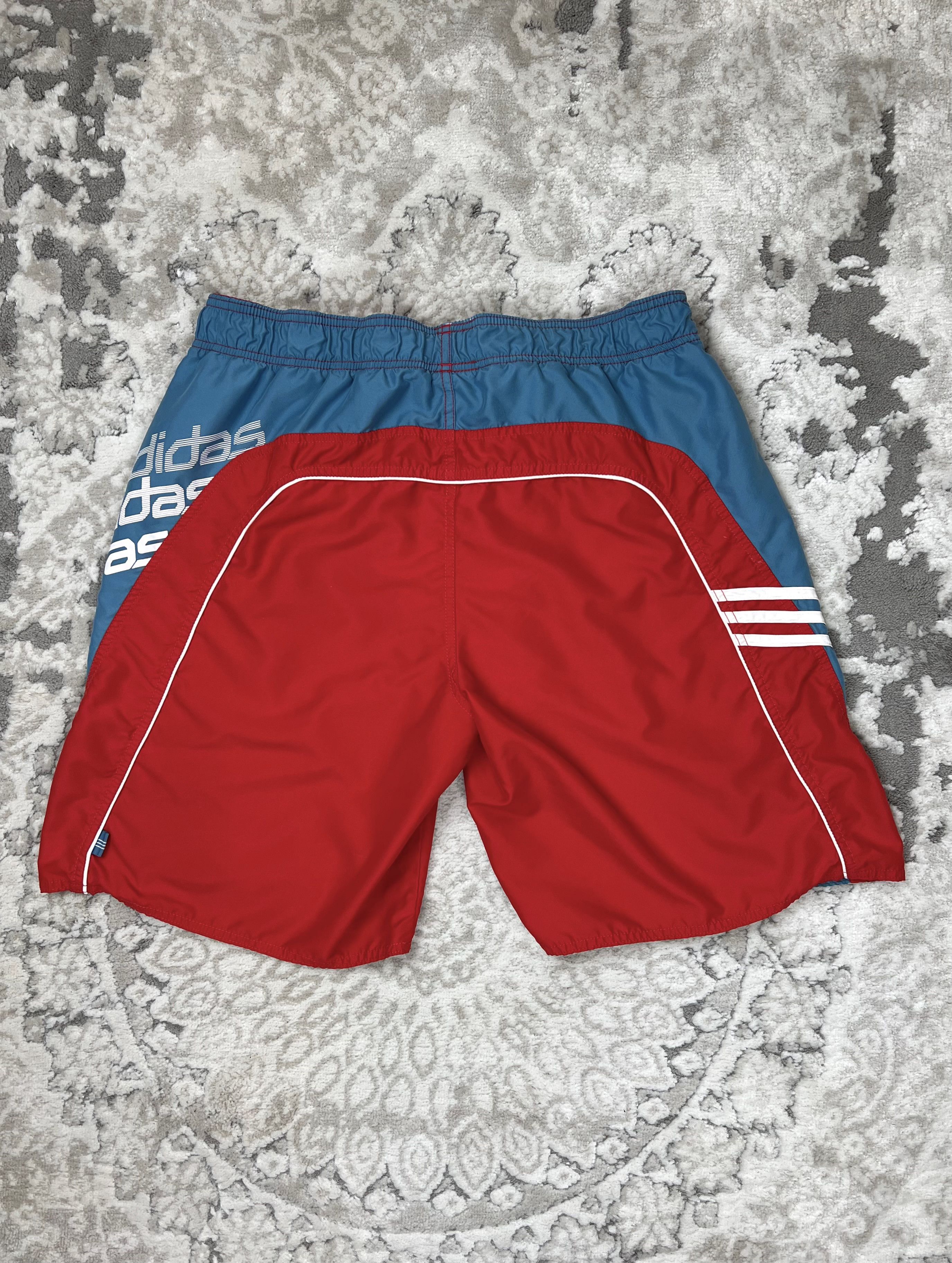 Adidas Adidas Retro Style Swim/Sport Shorts Red/Blue Size XL Size US 38 / EU 54 - 11 Thumbnail