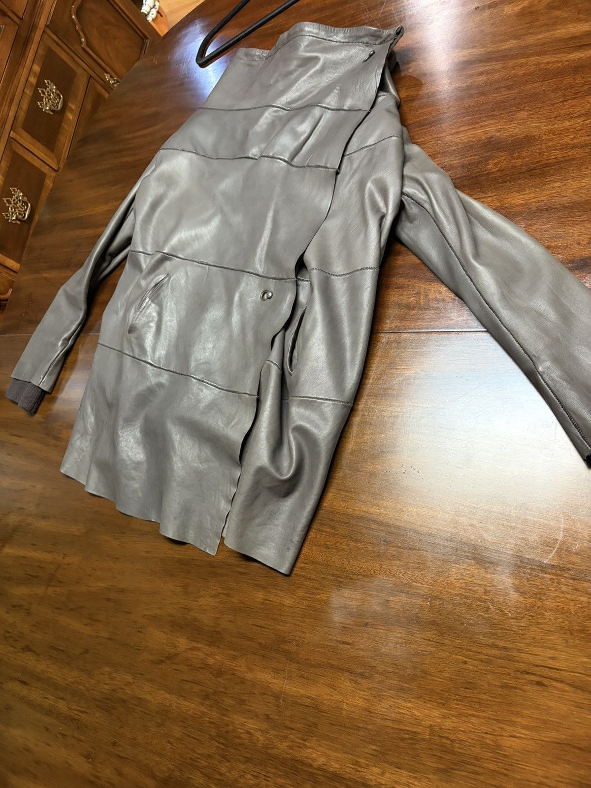 Isaac Sellam Experience Women’s Lambskin Leather Jacket – Size 38, Made in France Size S / US 4 / IT 40 - 1 Thumbnail